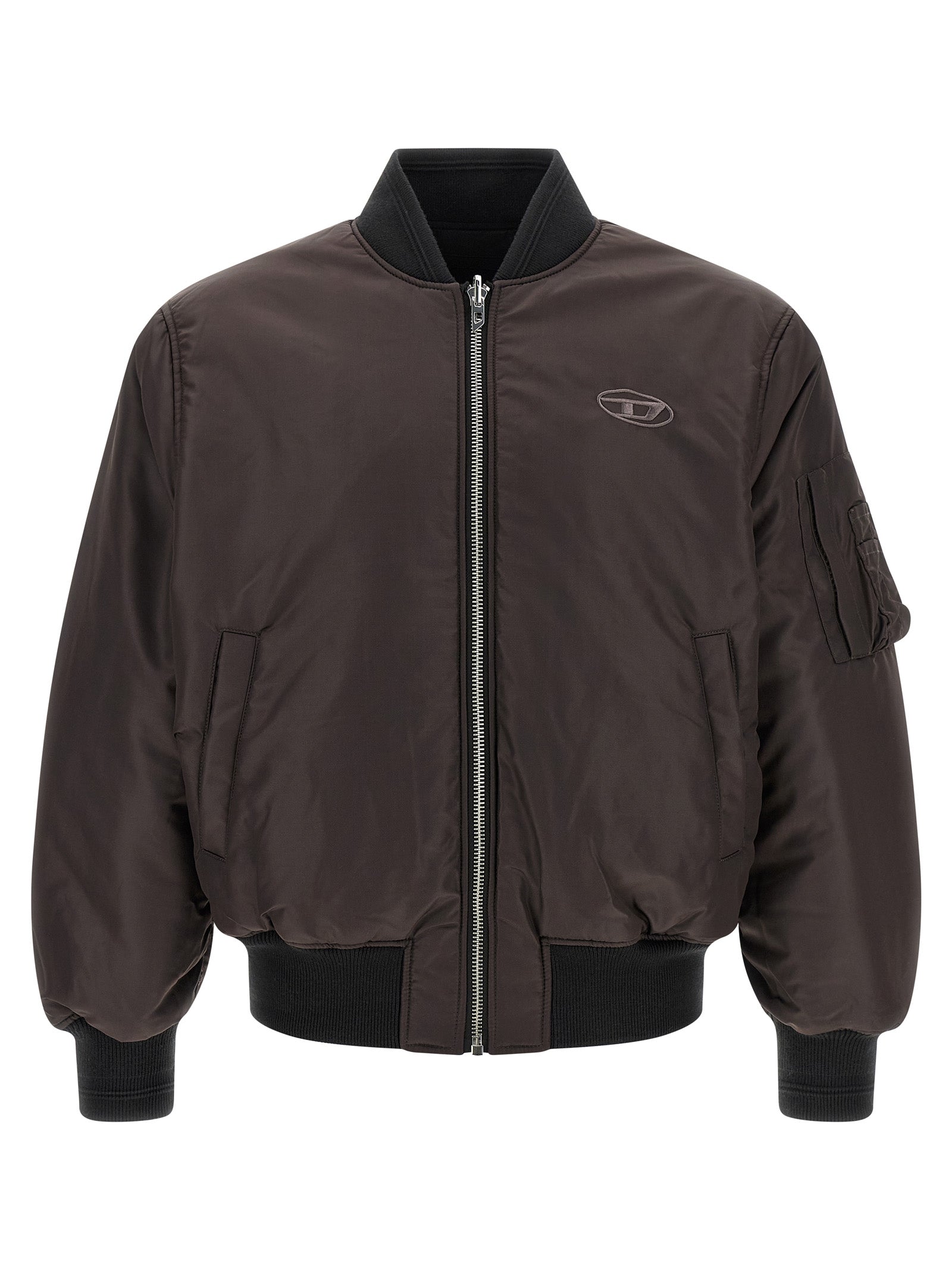Diesel Schwarzer Bomber aus Polyamid