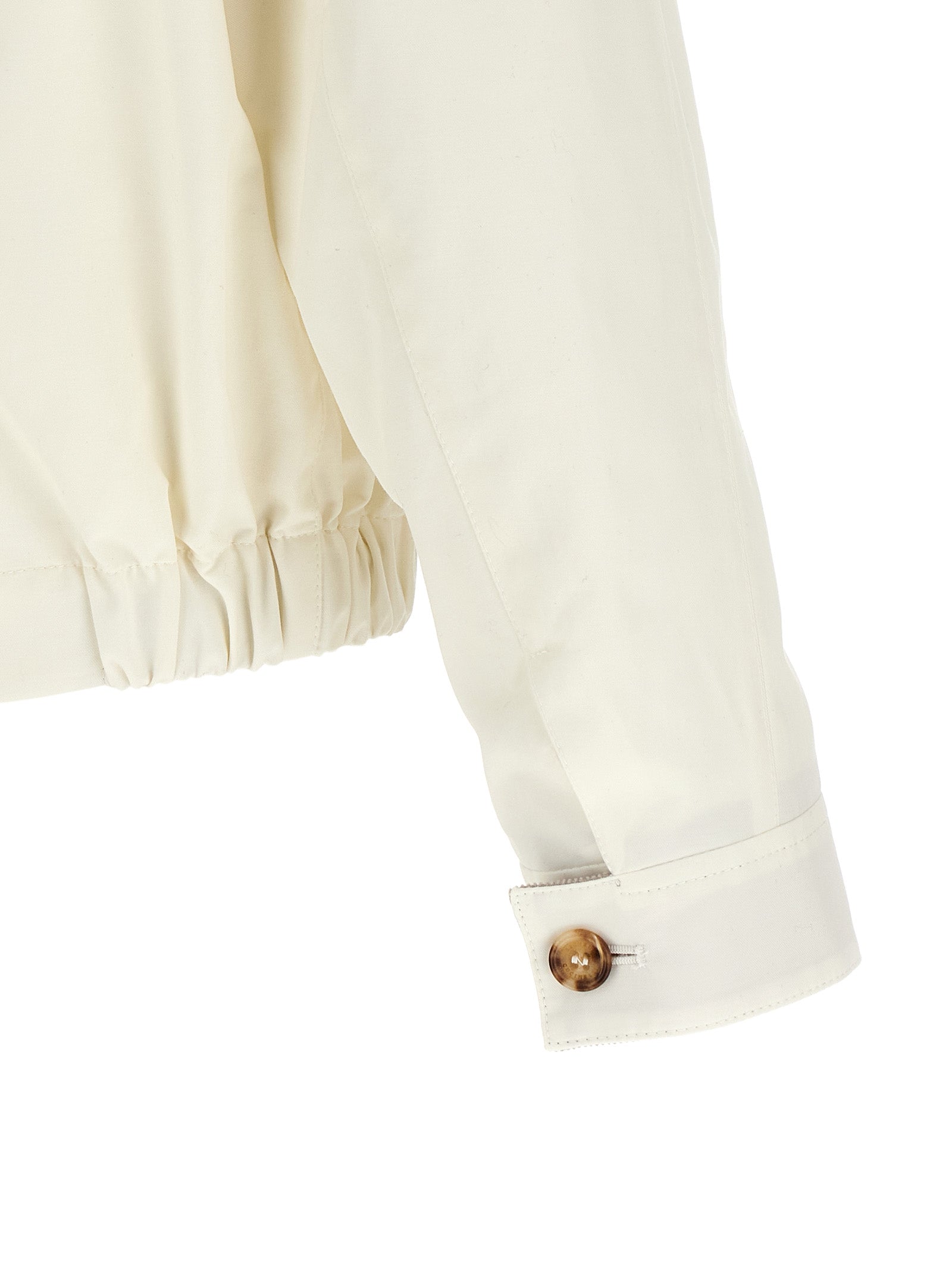 Brunello Cucinelli Weiße Baumwolljacke in voller Länge