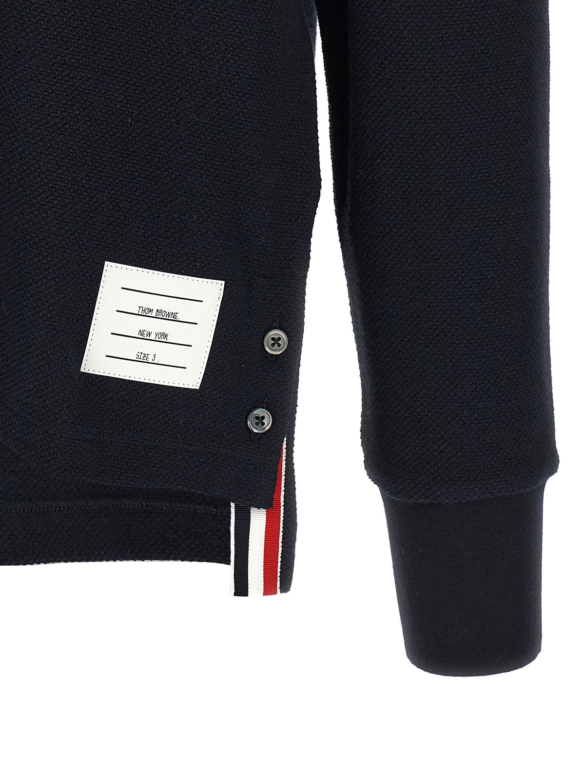 Thom Browne Blaues Baumwoll-Polohemd