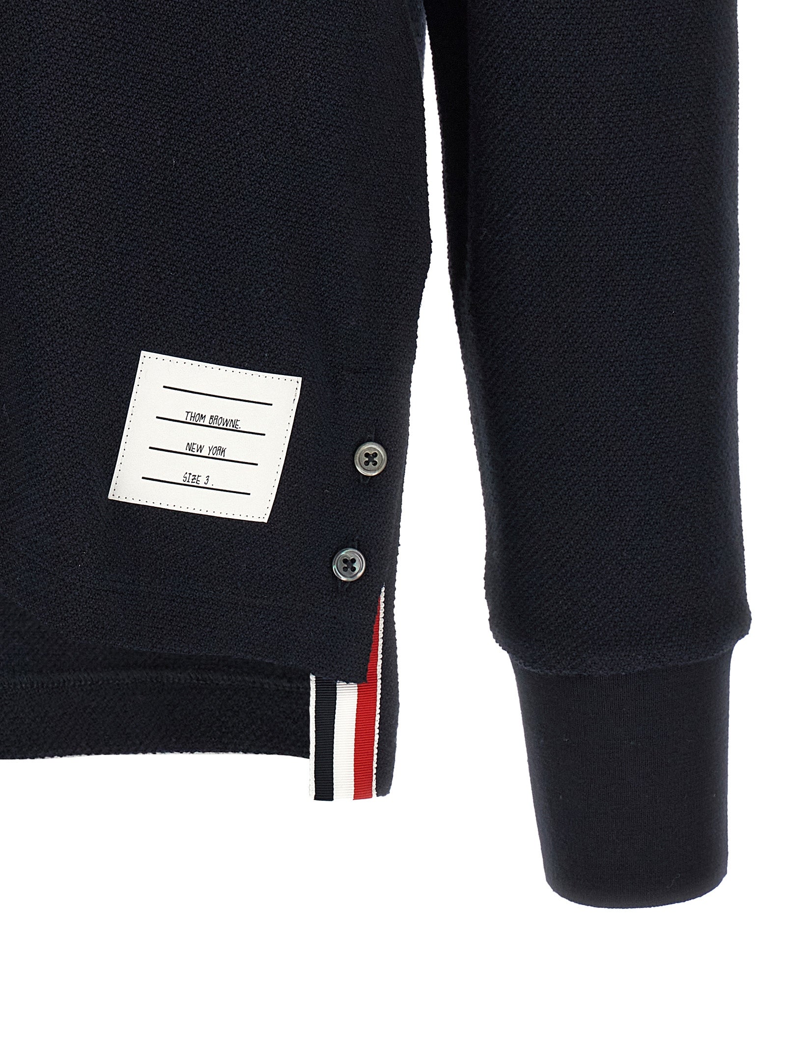 Thom Browne Blaues Baumwoll-Polohemd