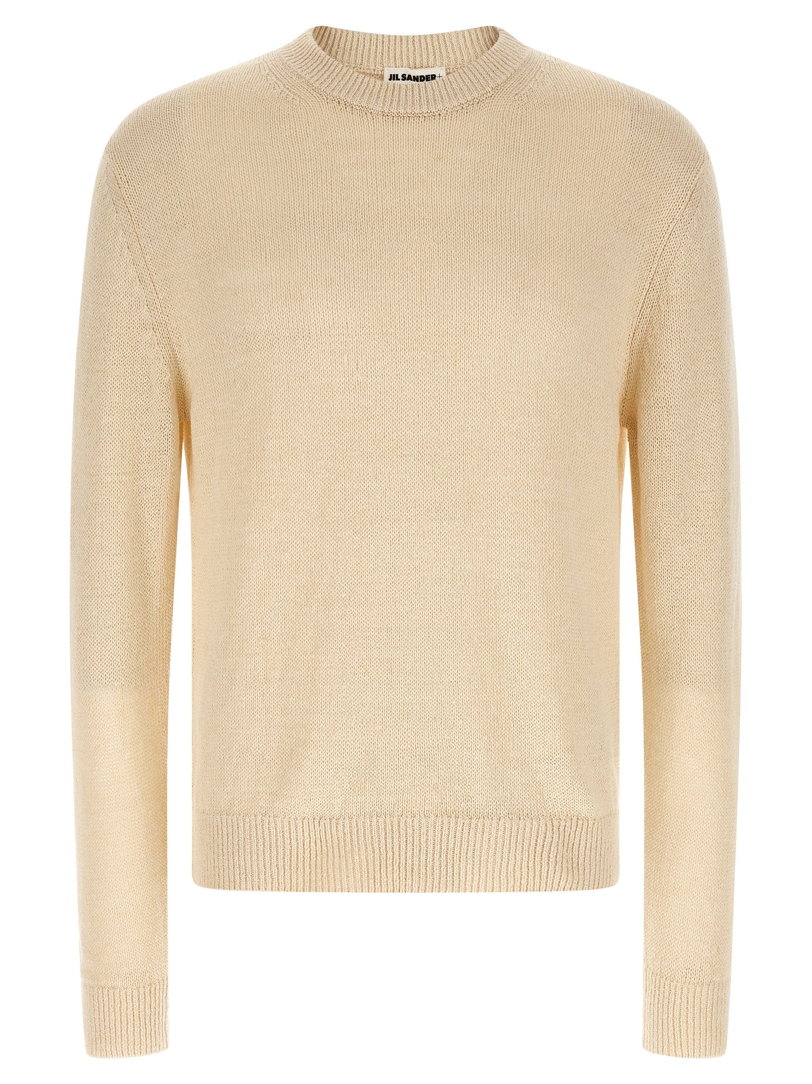Jil Sander Beige Strickjacke aus Hanf