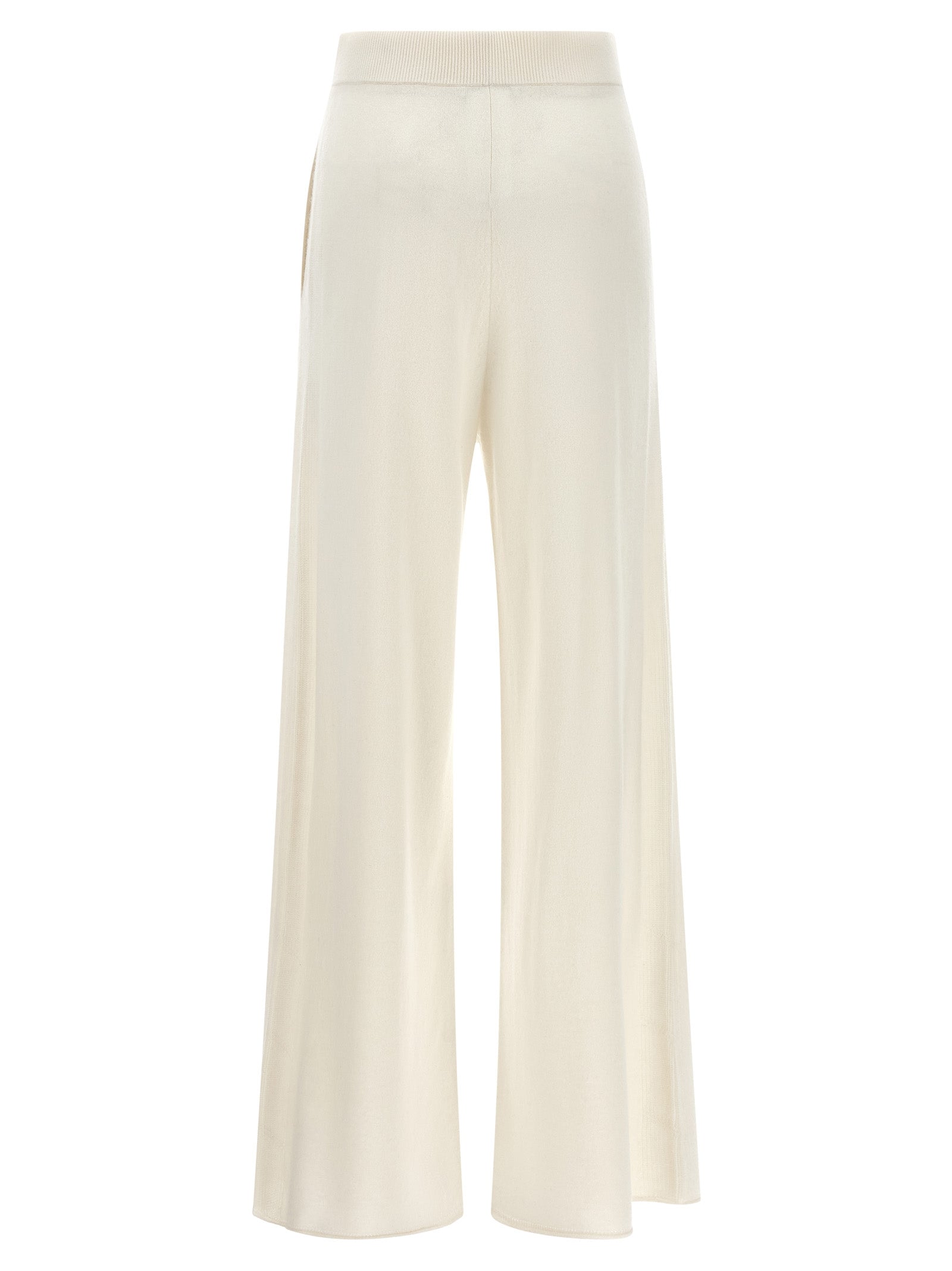 Max Mara Weiße Kaschmir-Freizeithose