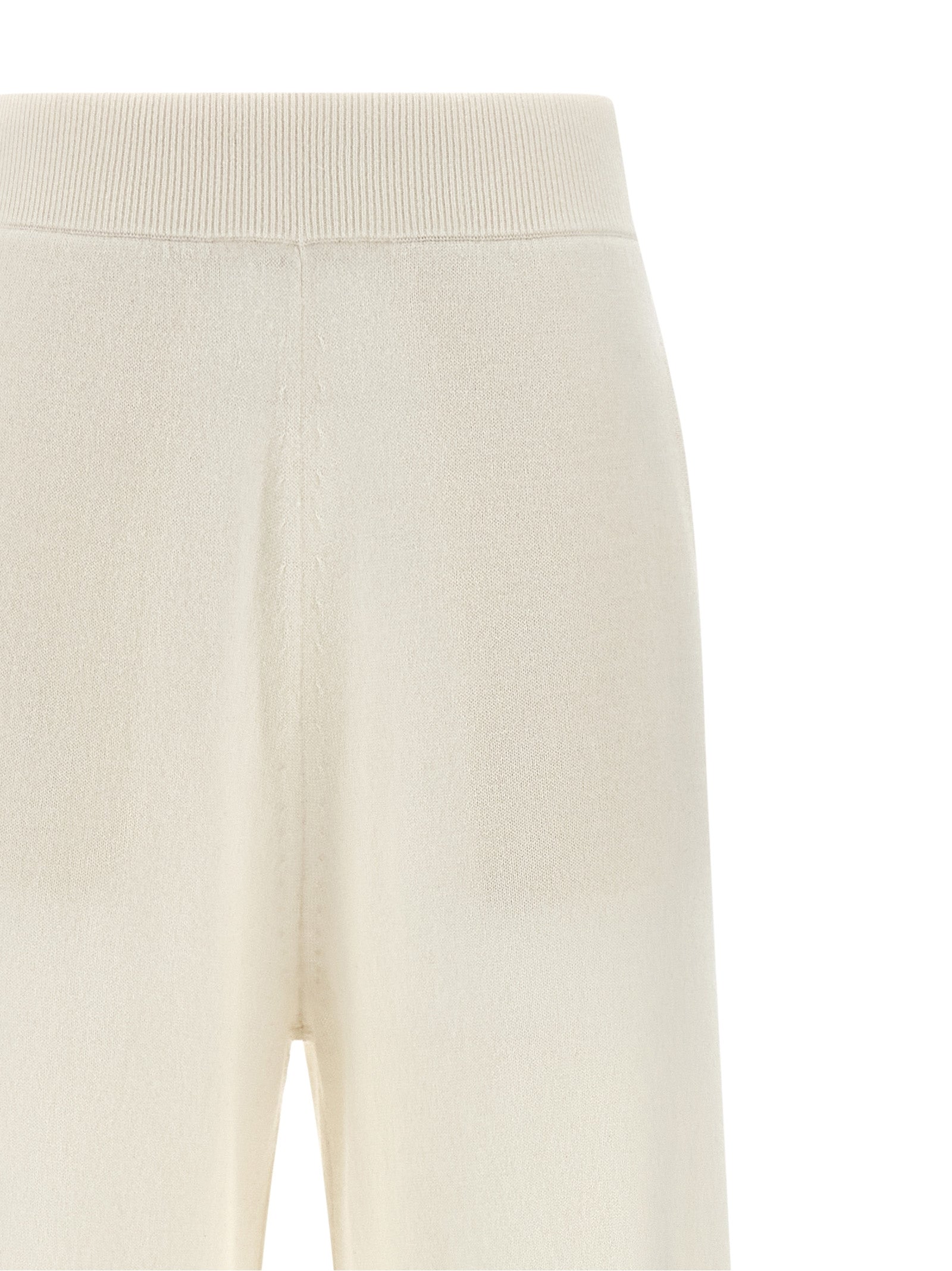 Max Mara Weiße Kaschmir-Freizeithose