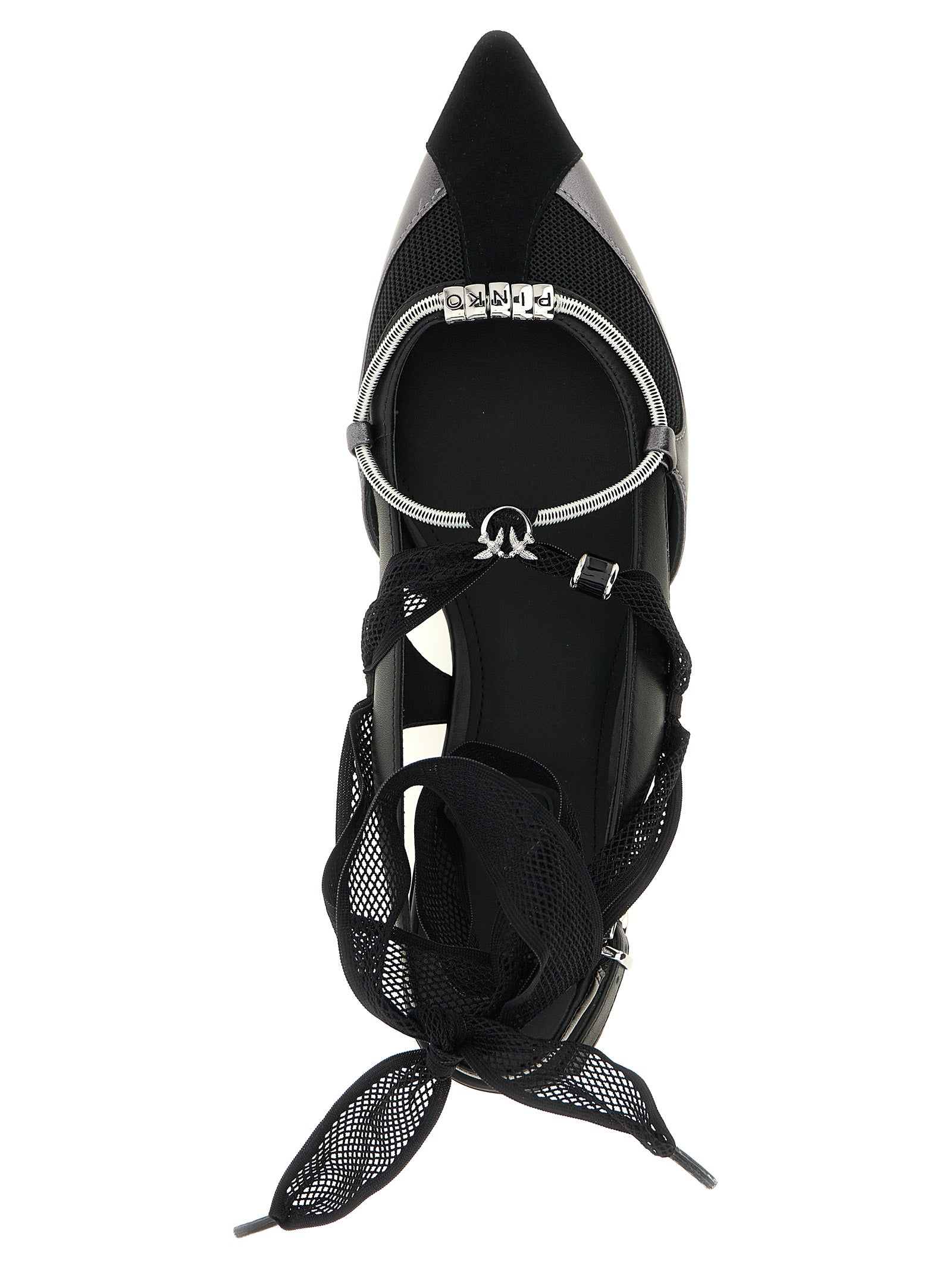 PINKO Schwarze Ballerinas aus Leder