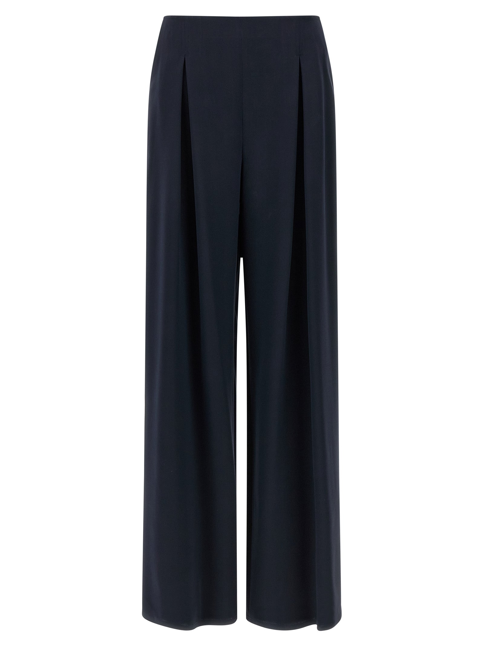Max Mara Blaue Seidenhose für die Freizeit