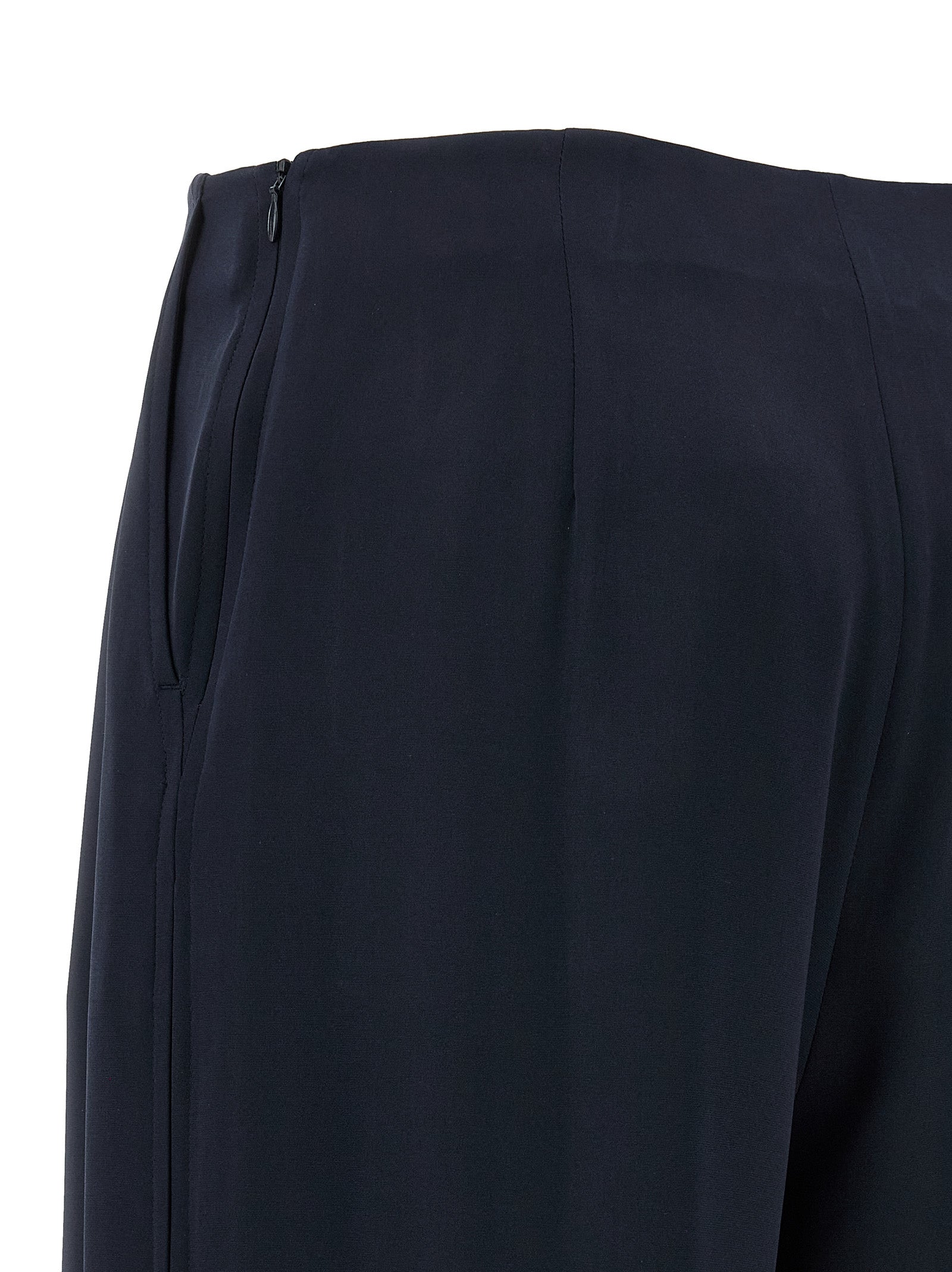 Max Mara Blaue Seidenhose für die Freizeit