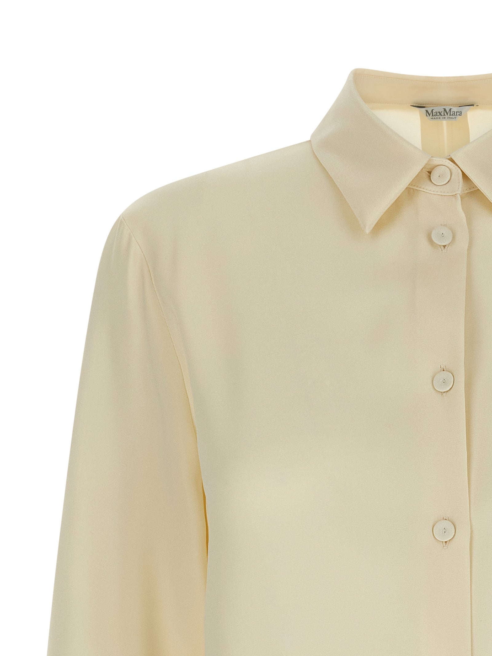 Max Mara Seidenbluse in Weiß
