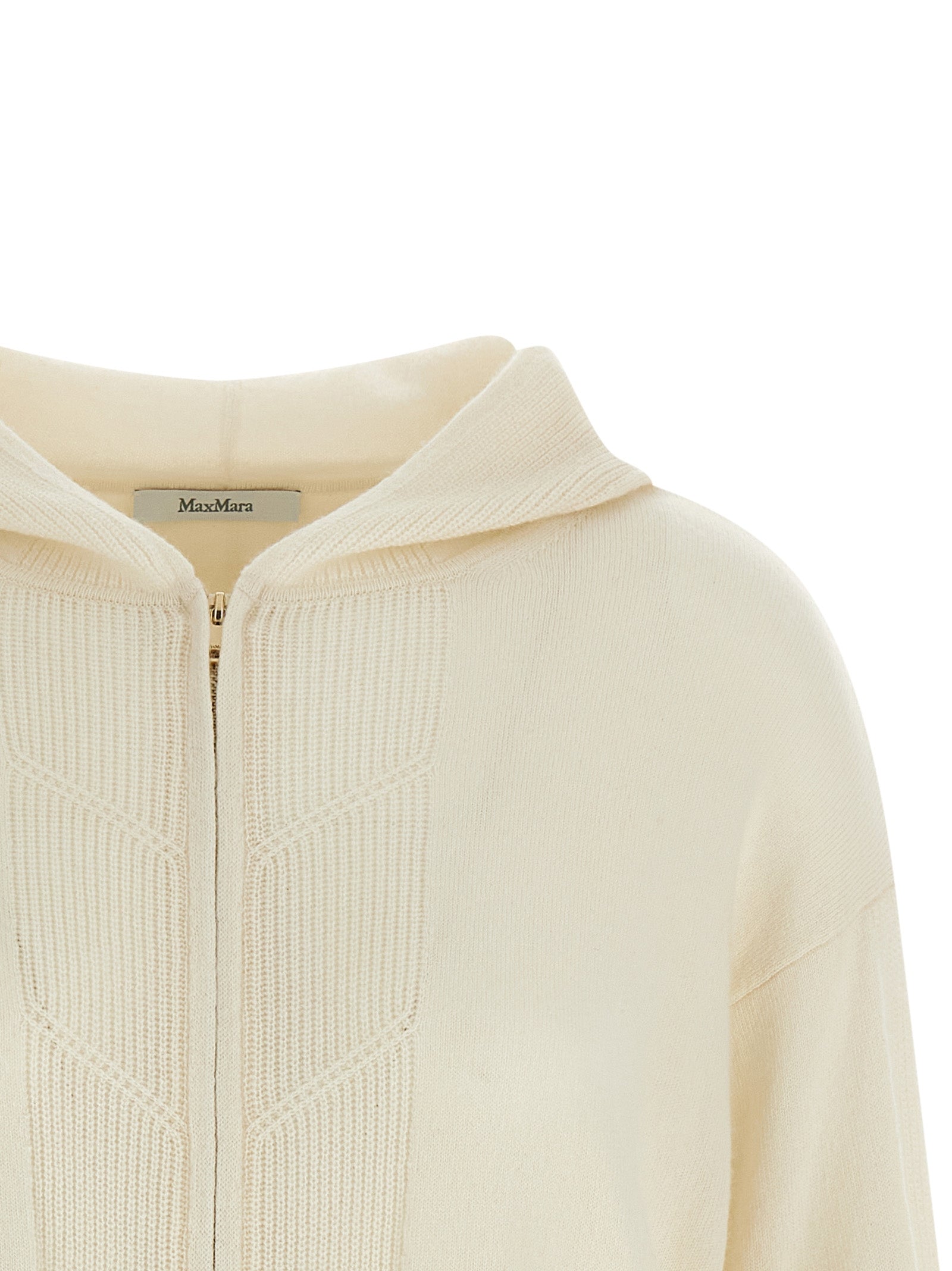 Max Mara Weicher Kaschmir-Cardigan in Weiß