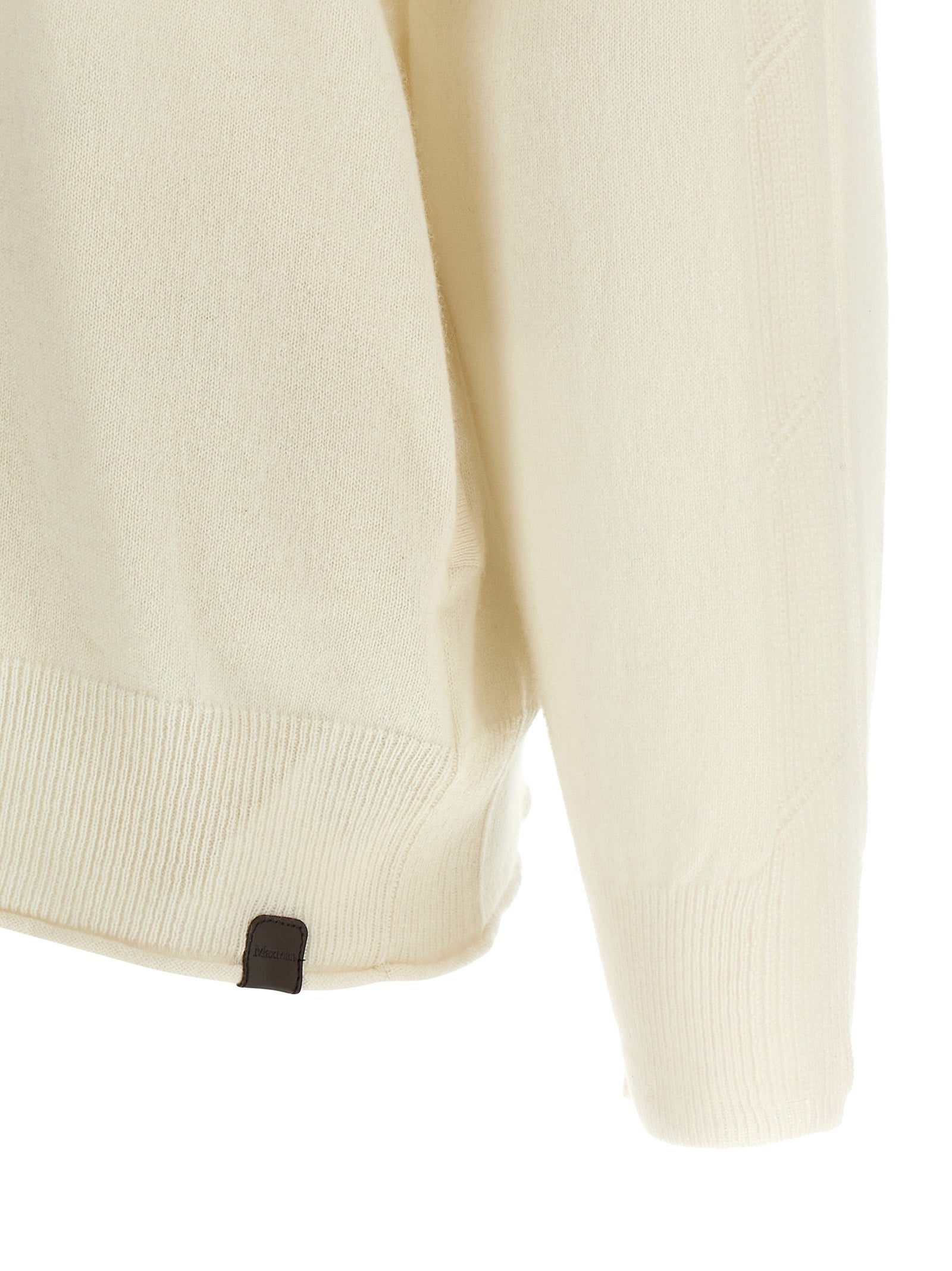 Max Mara Weicher Kaschmir-Cardigan in Weiß