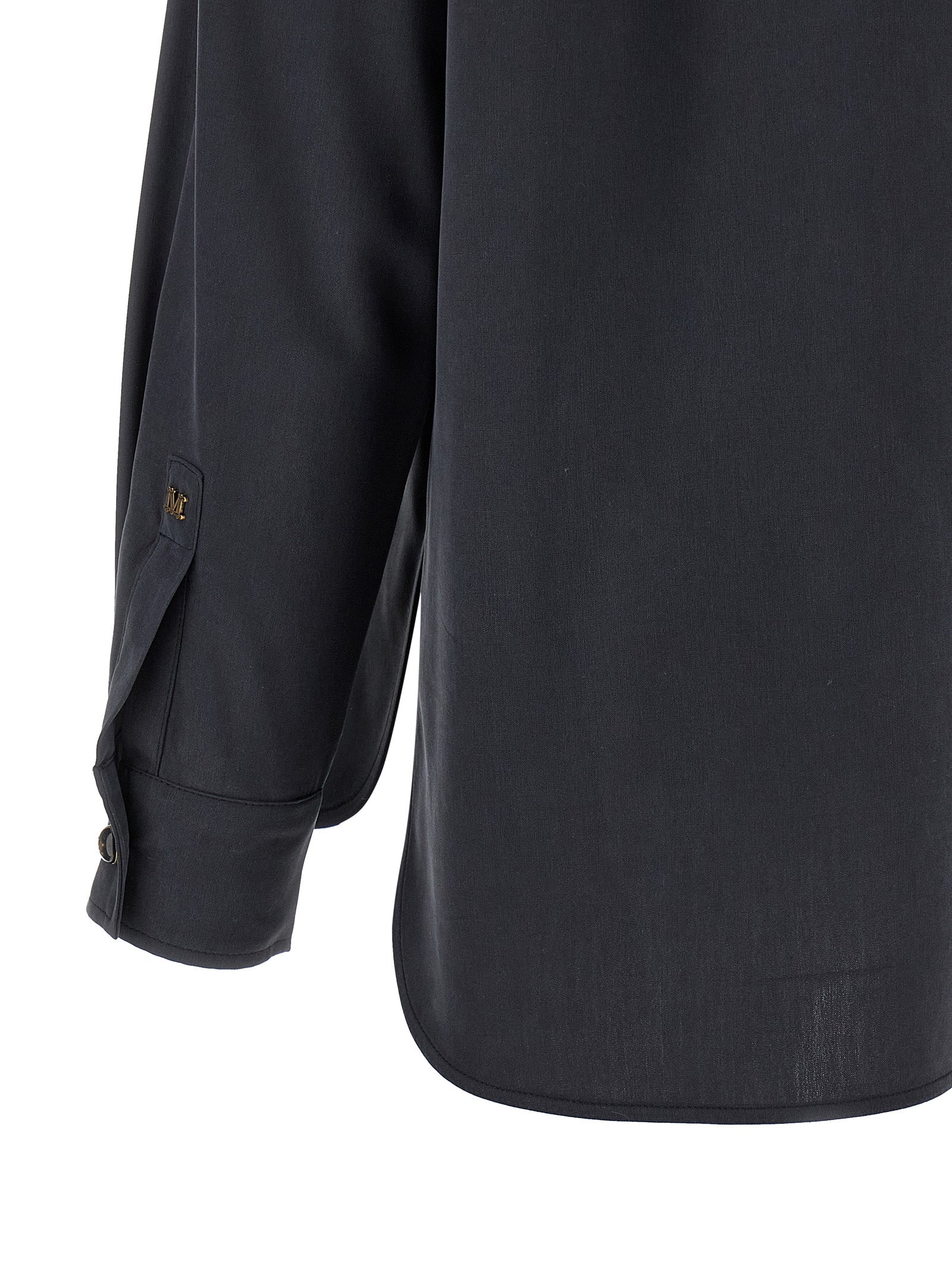 Max Mara Graue Seidenbluse