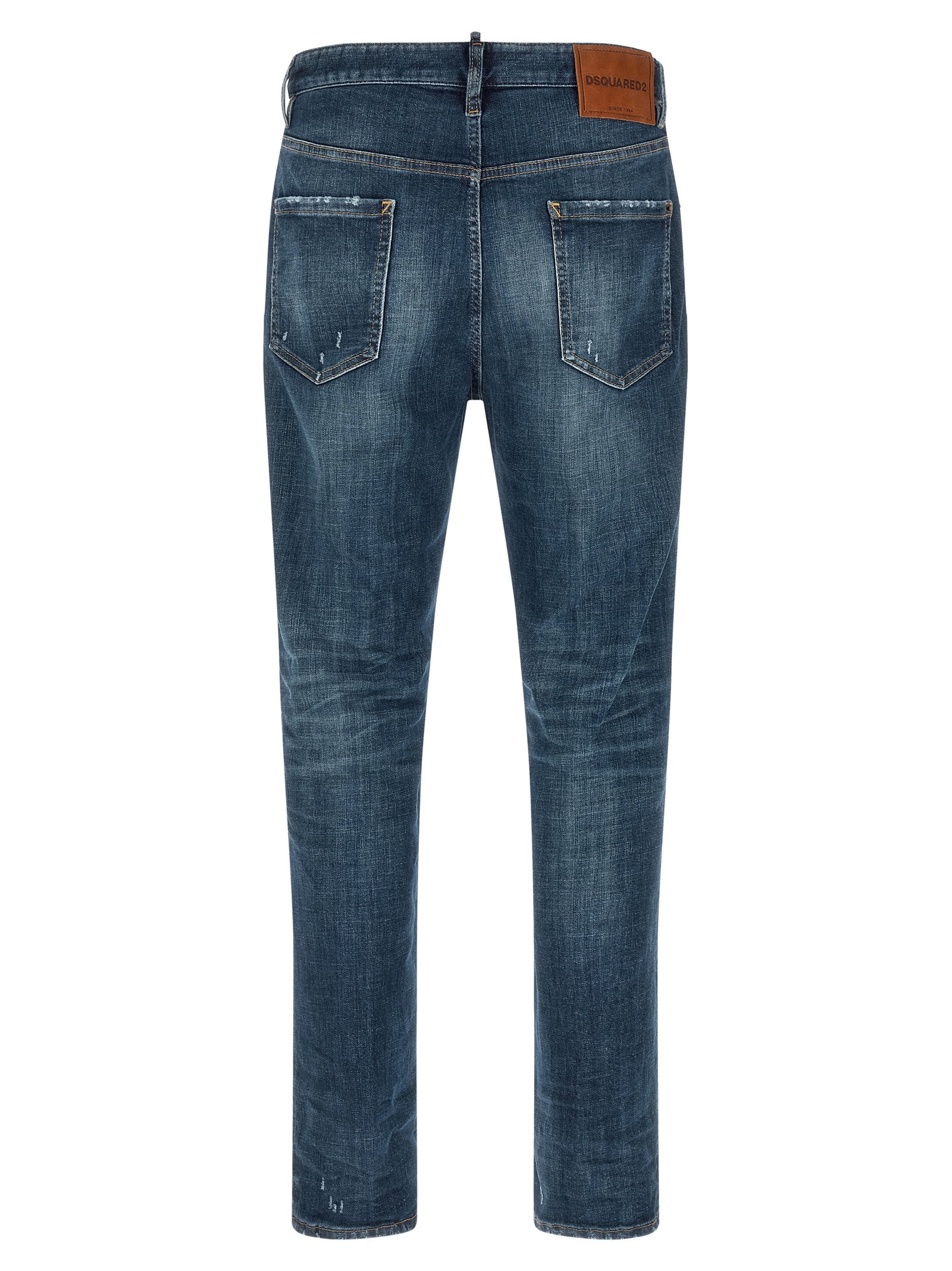 Dsquared² Blaue Jeans aus Baumwolle im geraden Schnitt
