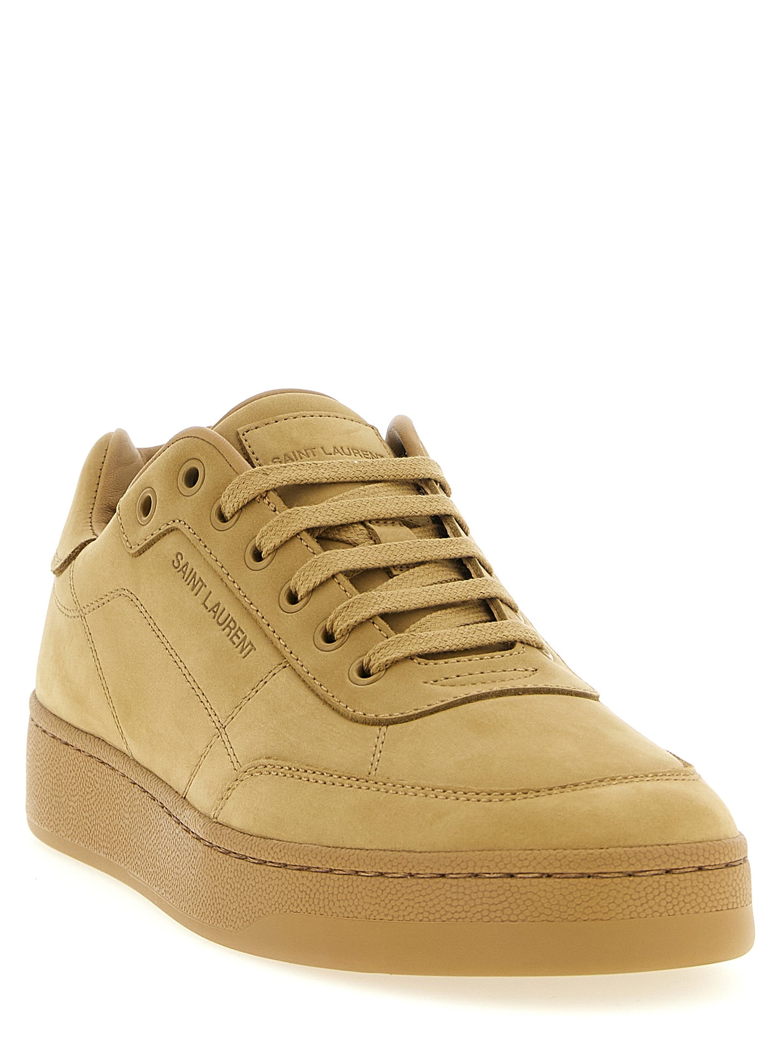 Saint Laurent Beige Kalbsleder-Sneakers