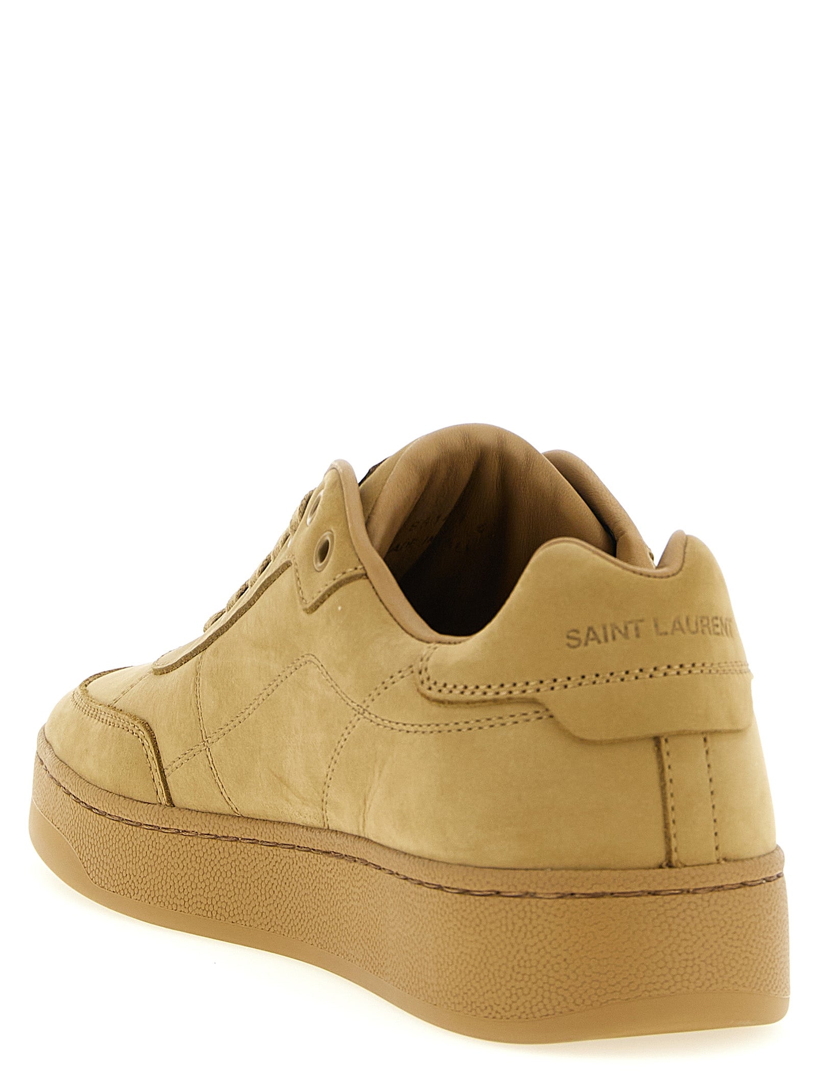 Saint Laurent Beige Kalbsleder-Sneakers