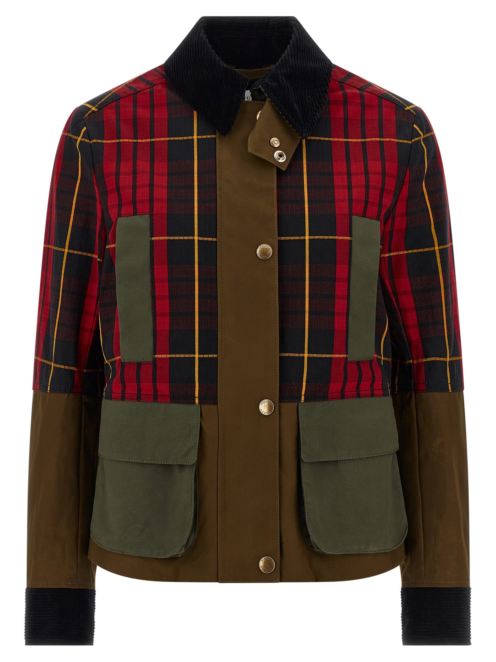 Alexander McQueen Mehrfarbige Baumwolljacke in voller Länge