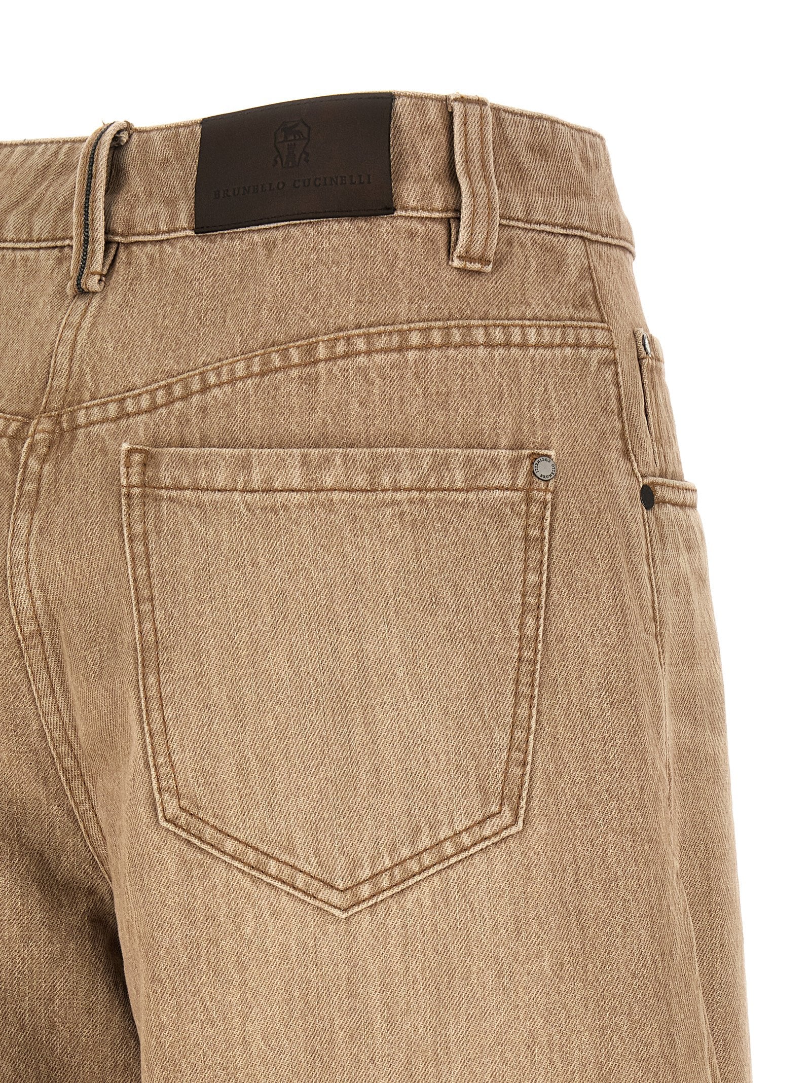Brunello Cucinelli Beige Baumwolljeans Denim