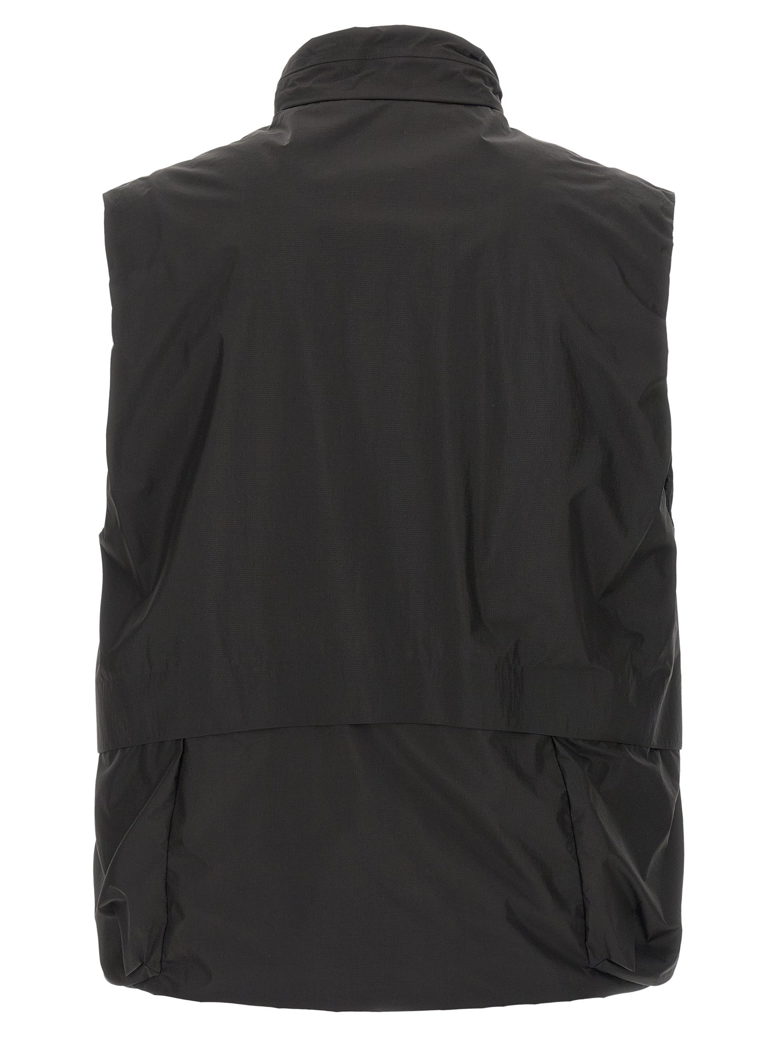C.P. Company Schwarze ärmellose Jacke aus Polyamid