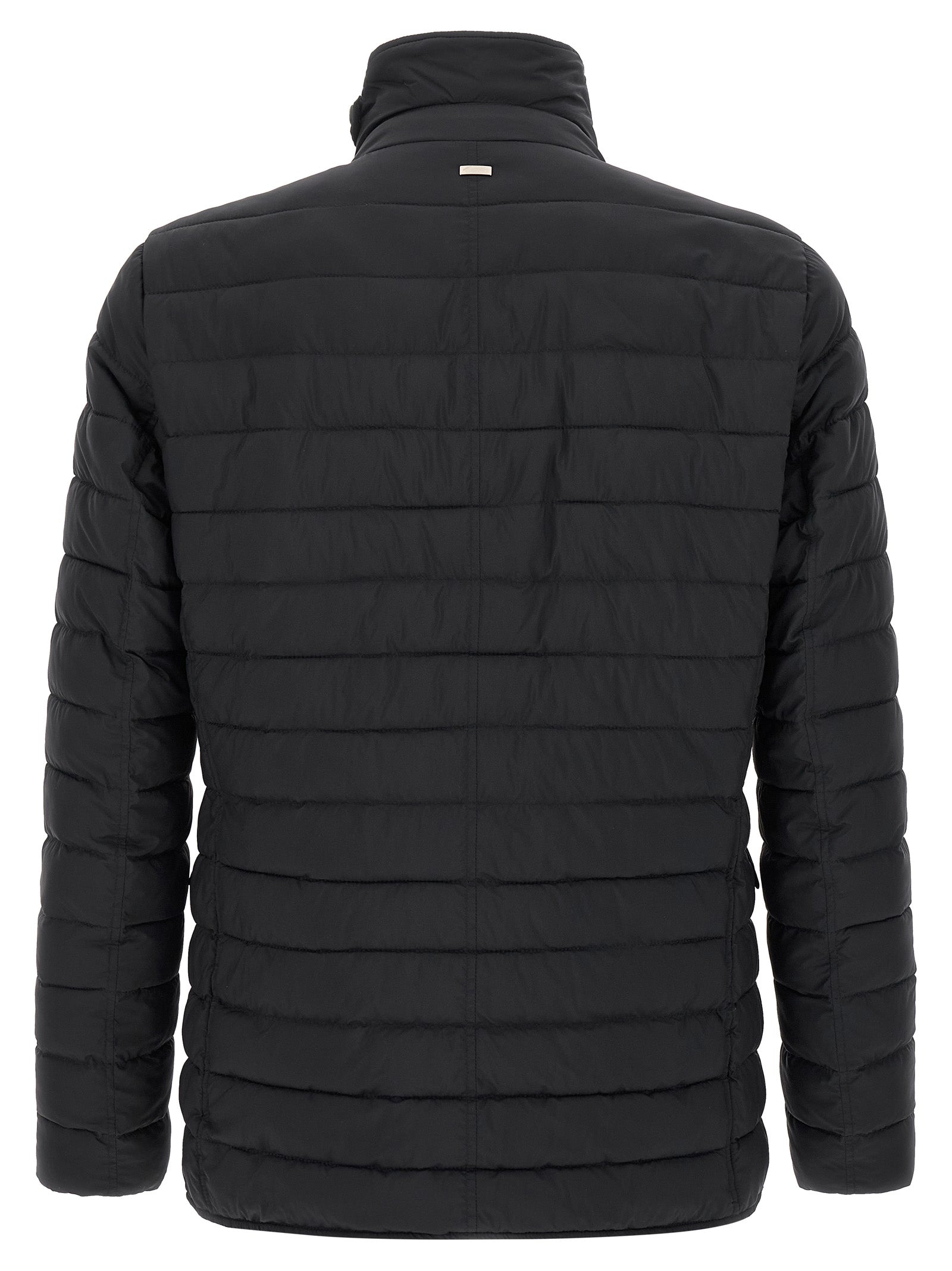 Herno Blaue Polyamid-Jacke in voller Länge