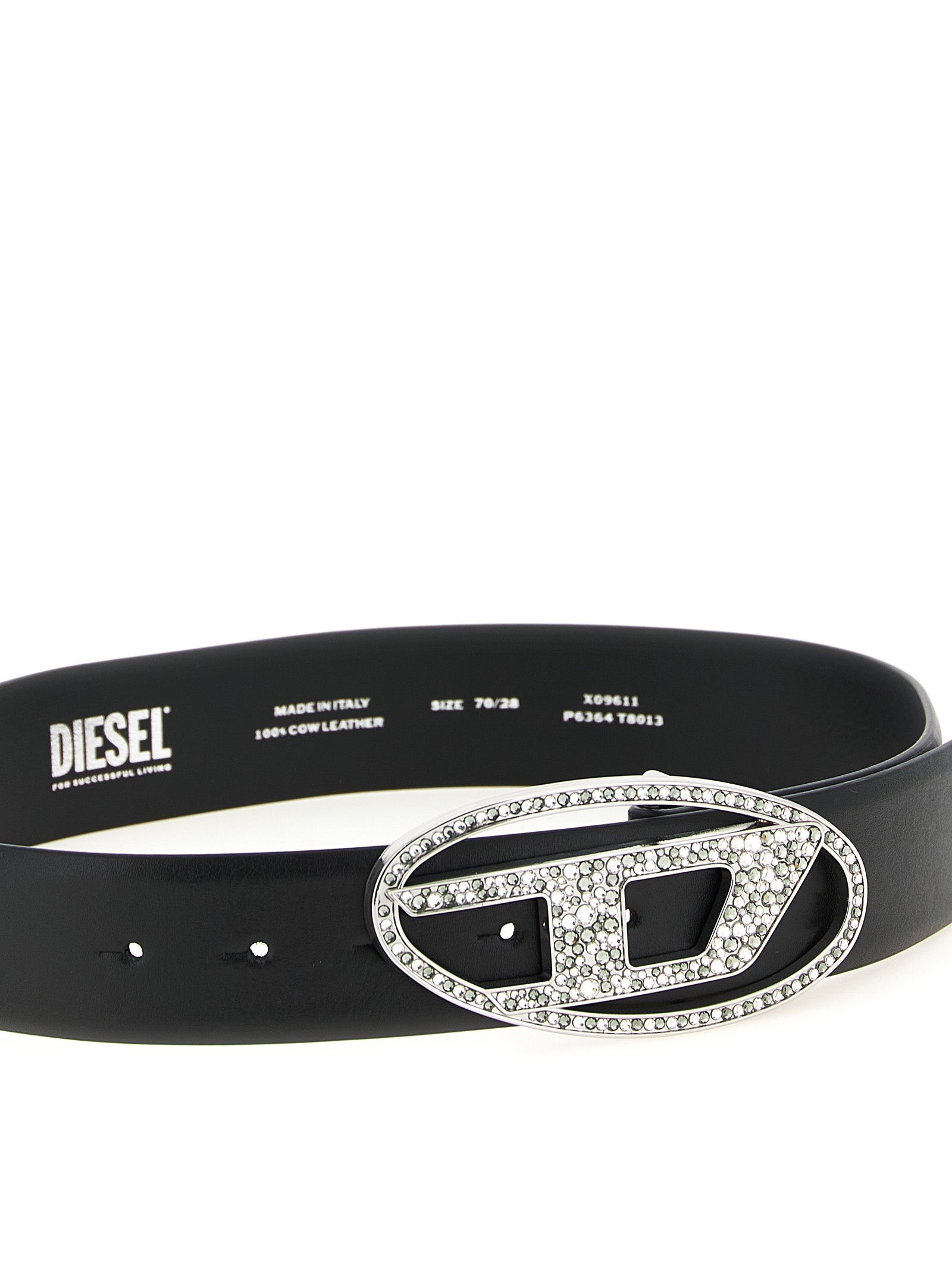Diesel Schwarzer Ledergürtel Regular