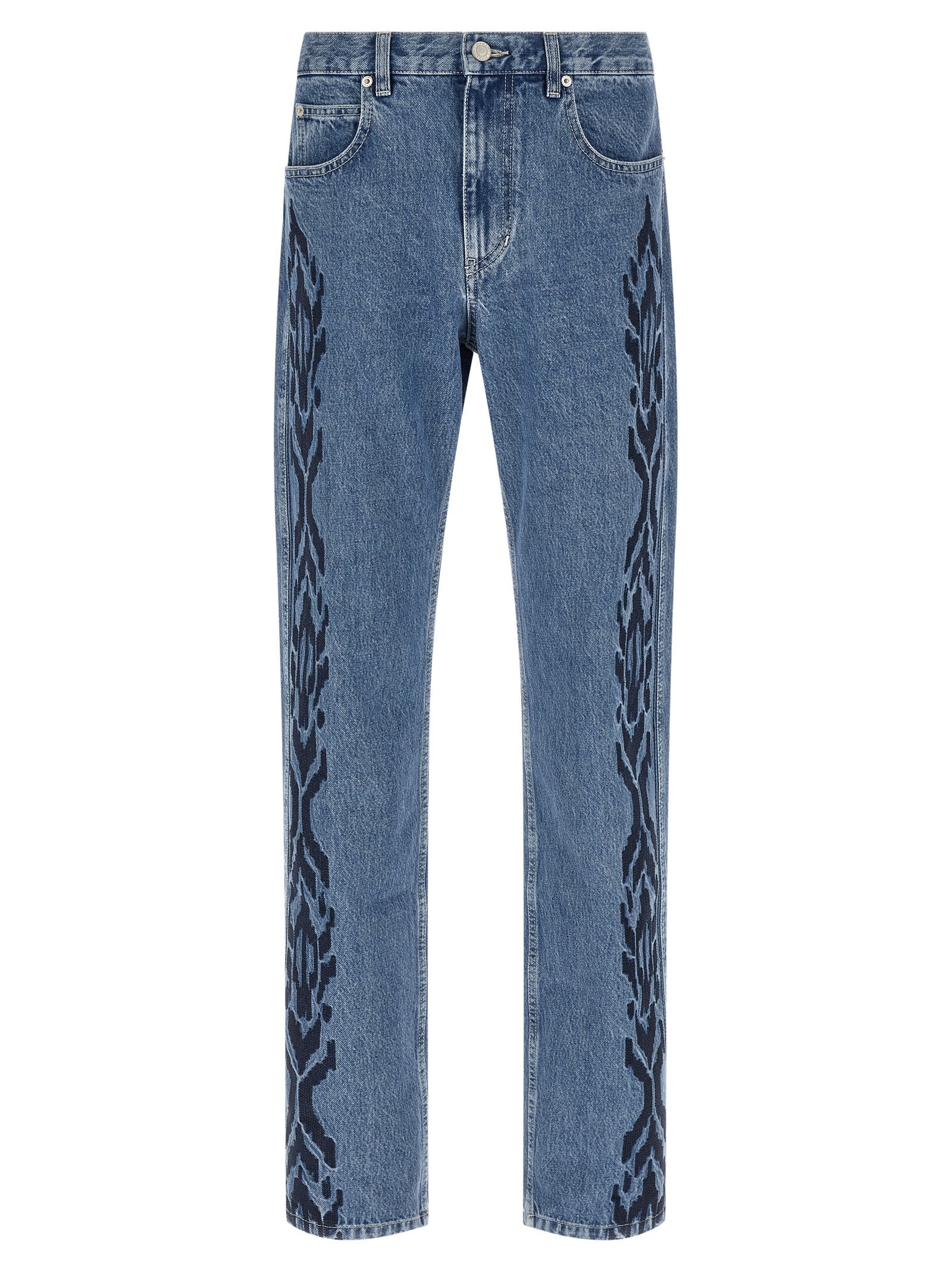 Isabel Marant Blaue Jeans aus Baumwolle im geraden Schnitt