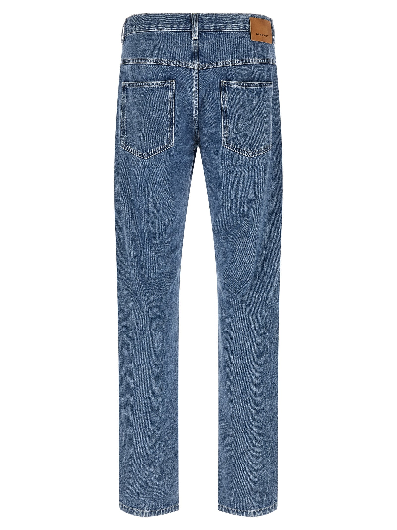 Isabel Marant Blaue Jeans aus Baumwolle im geraden Schnitt