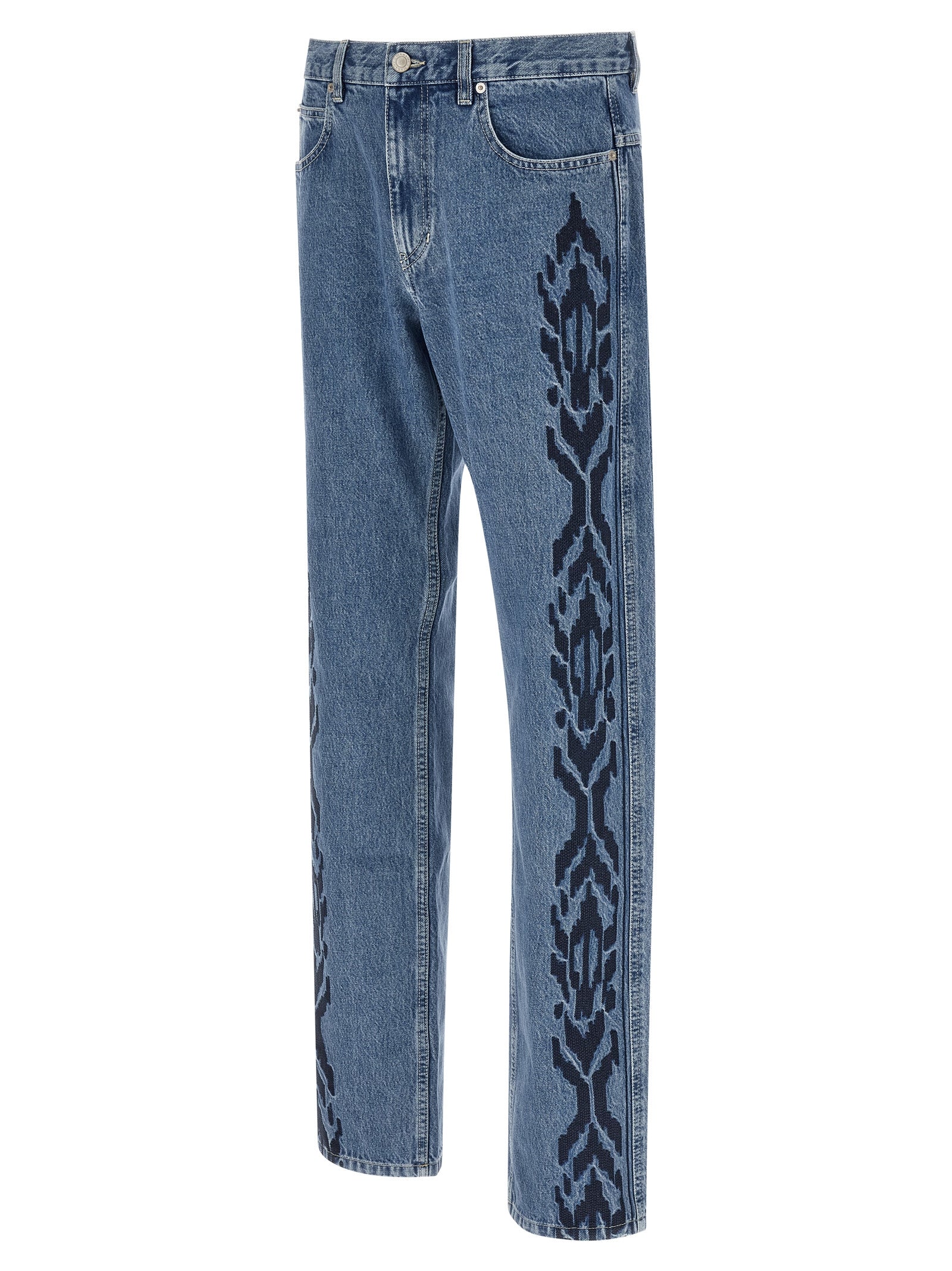 Isabel Marant Blaue Jeans aus Baumwolle im geraden Schnitt