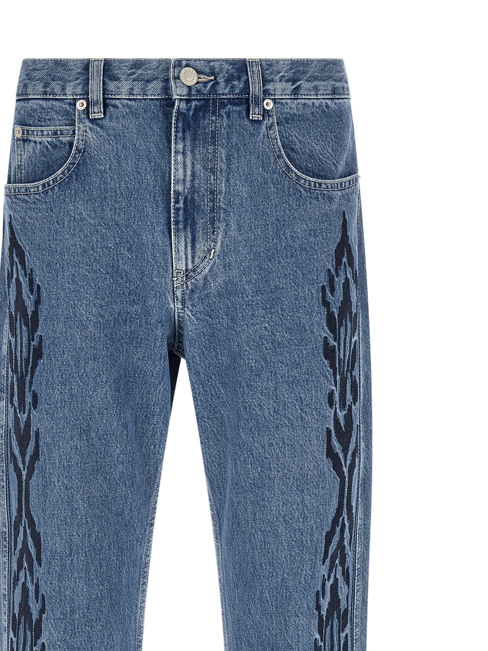 Isabel Marant Blaue Jeans aus Baumwolle im geraden Schnitt