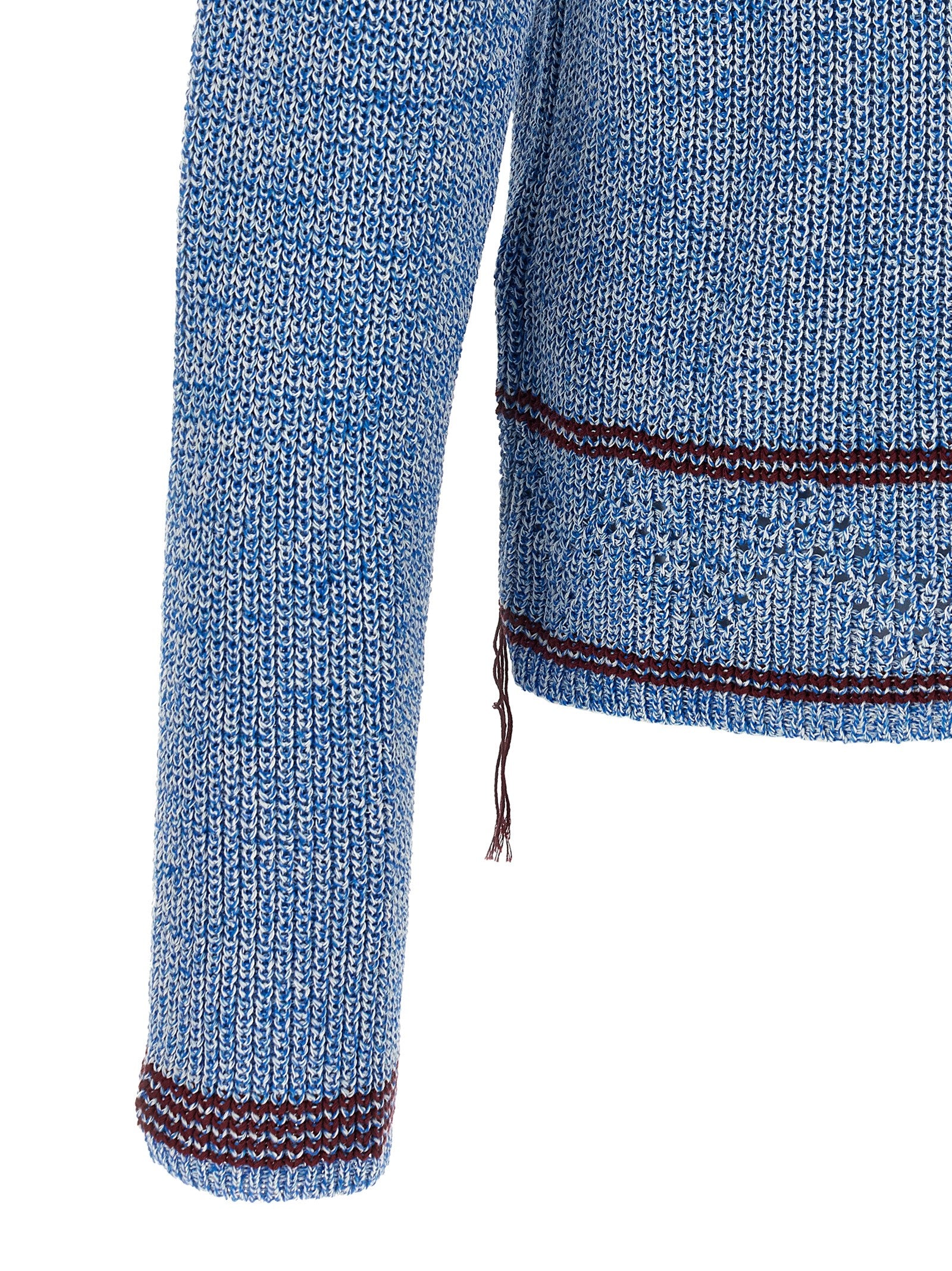 Marni Blauer Baumwollcardigan