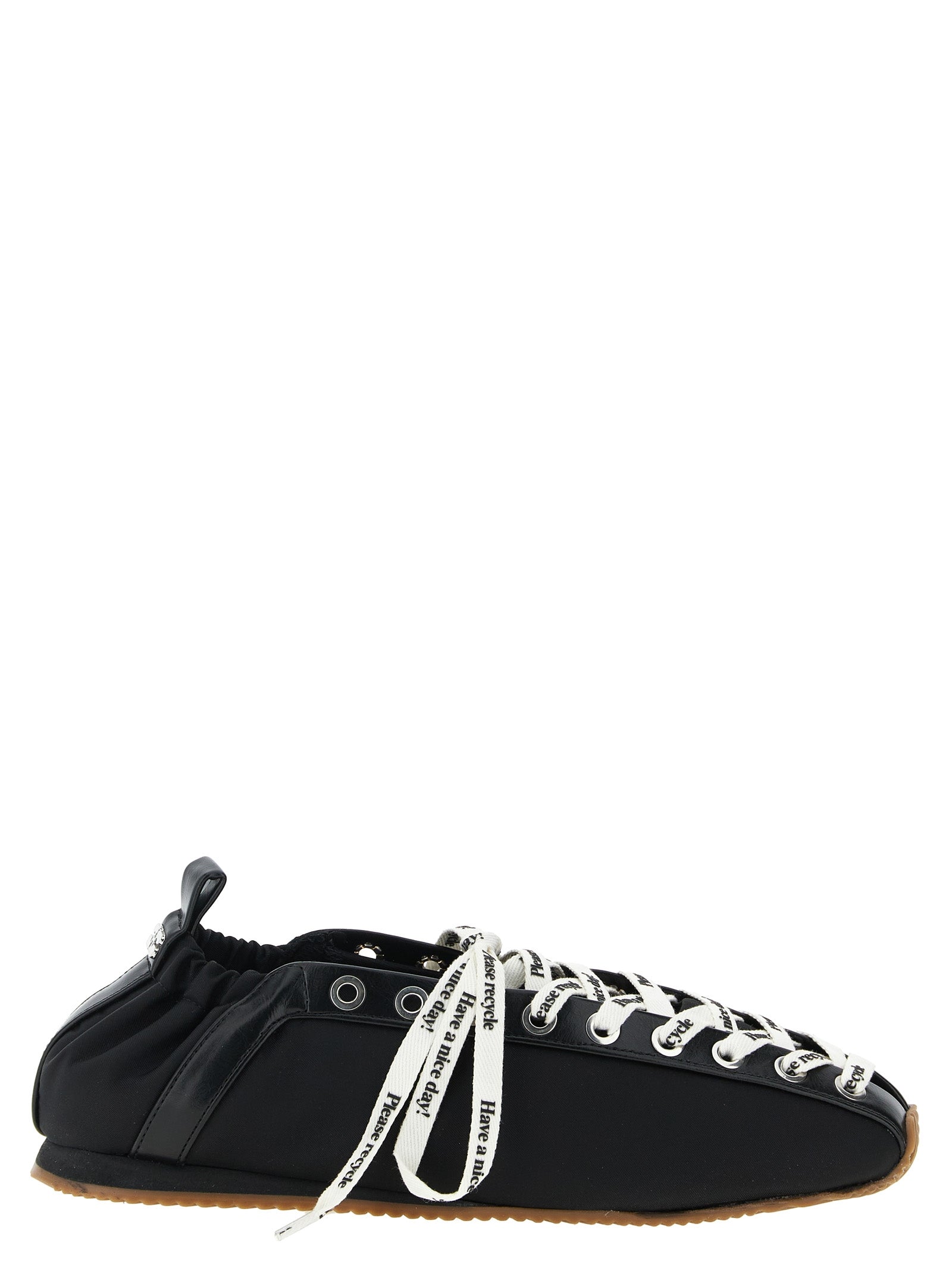 Ganni Schwarze Ballerinas aus Polyamid