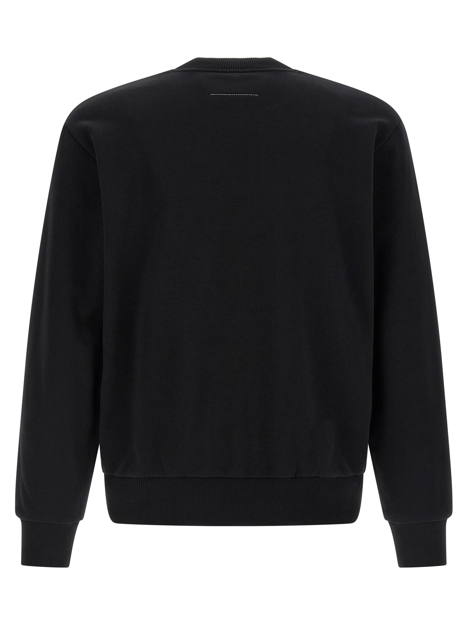 MM6 Maison Margiela Schwarzer Baumwoll-Sweatshirt