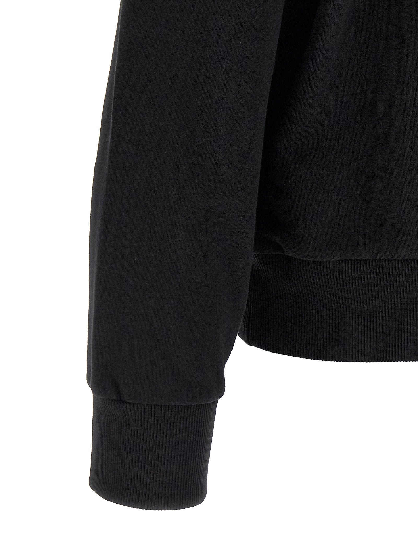MM6 Maison Margiela Schwarzer Baumwoll-Sweatshirt