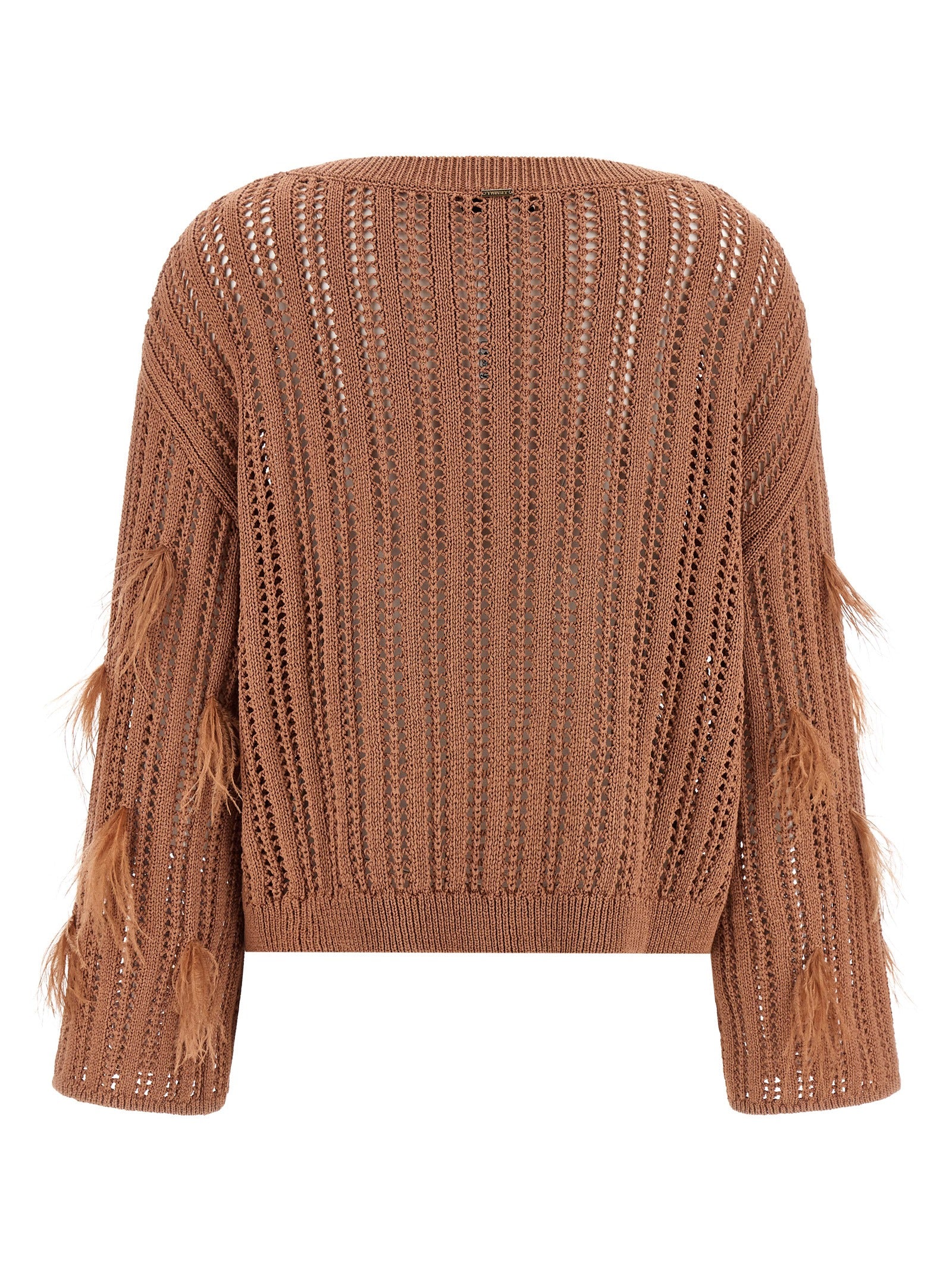Twinset Brauner Baumwollcardigan