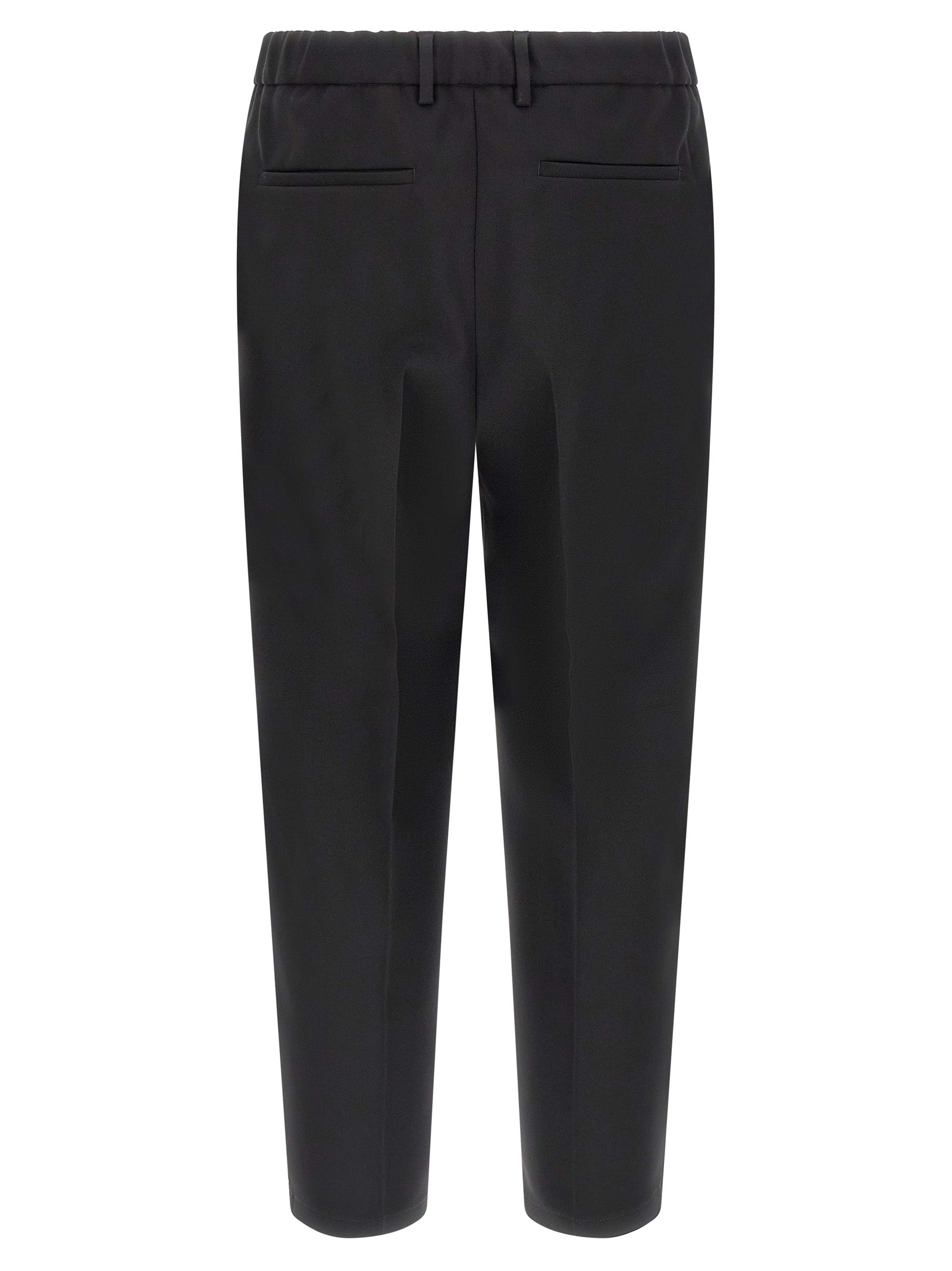 Jil Sander Schwarze Palazzo-Hose aus Polyester