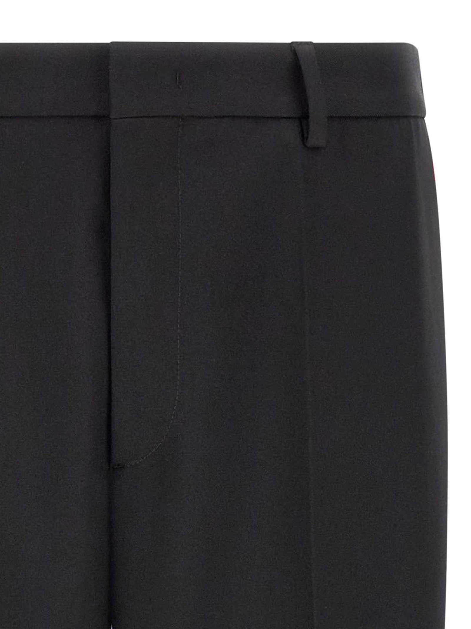 Jil Sander Schwarze Palazzo-Hose aus Polyester