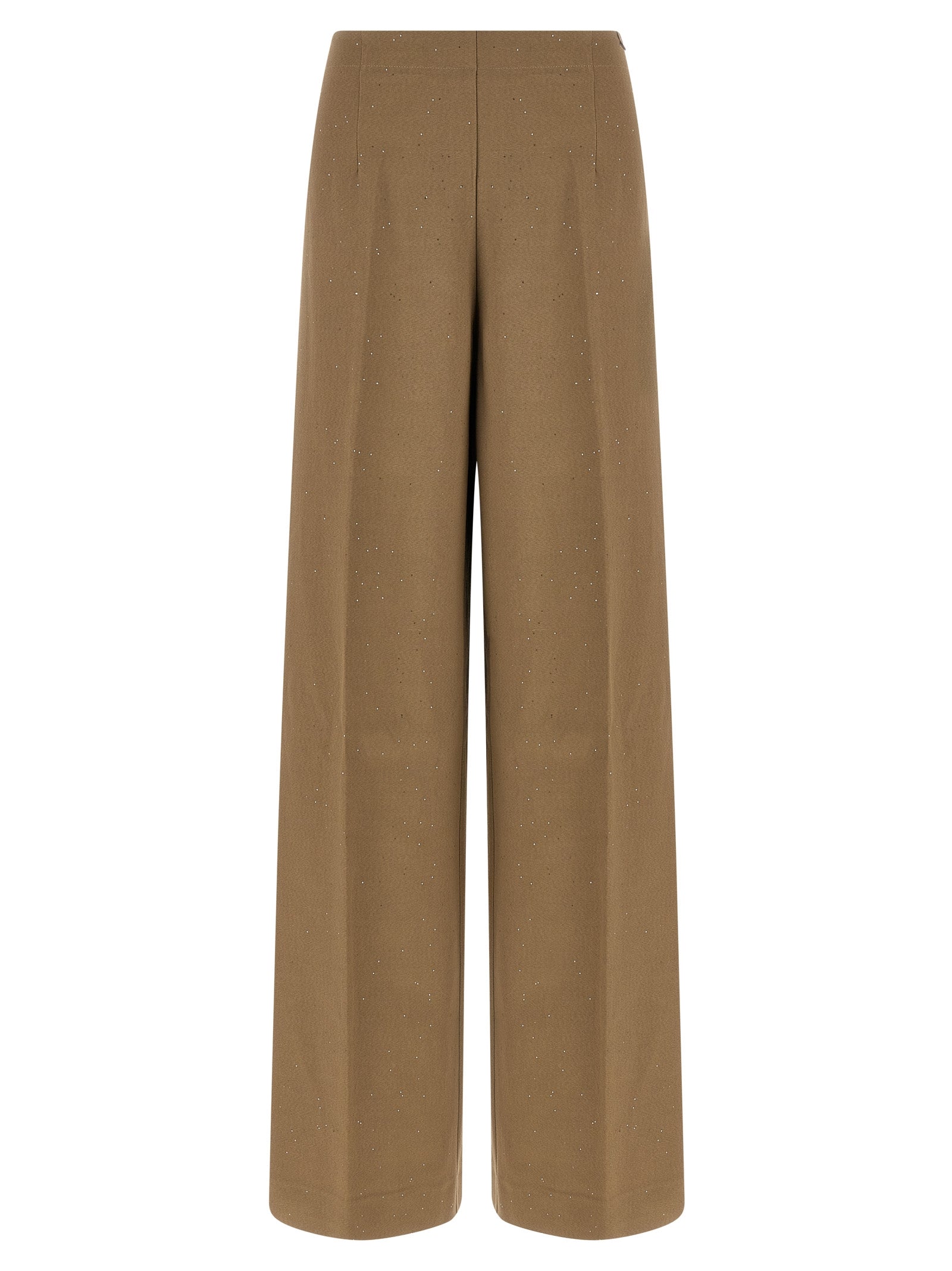 Herno Braune Viskose-Freizeithose