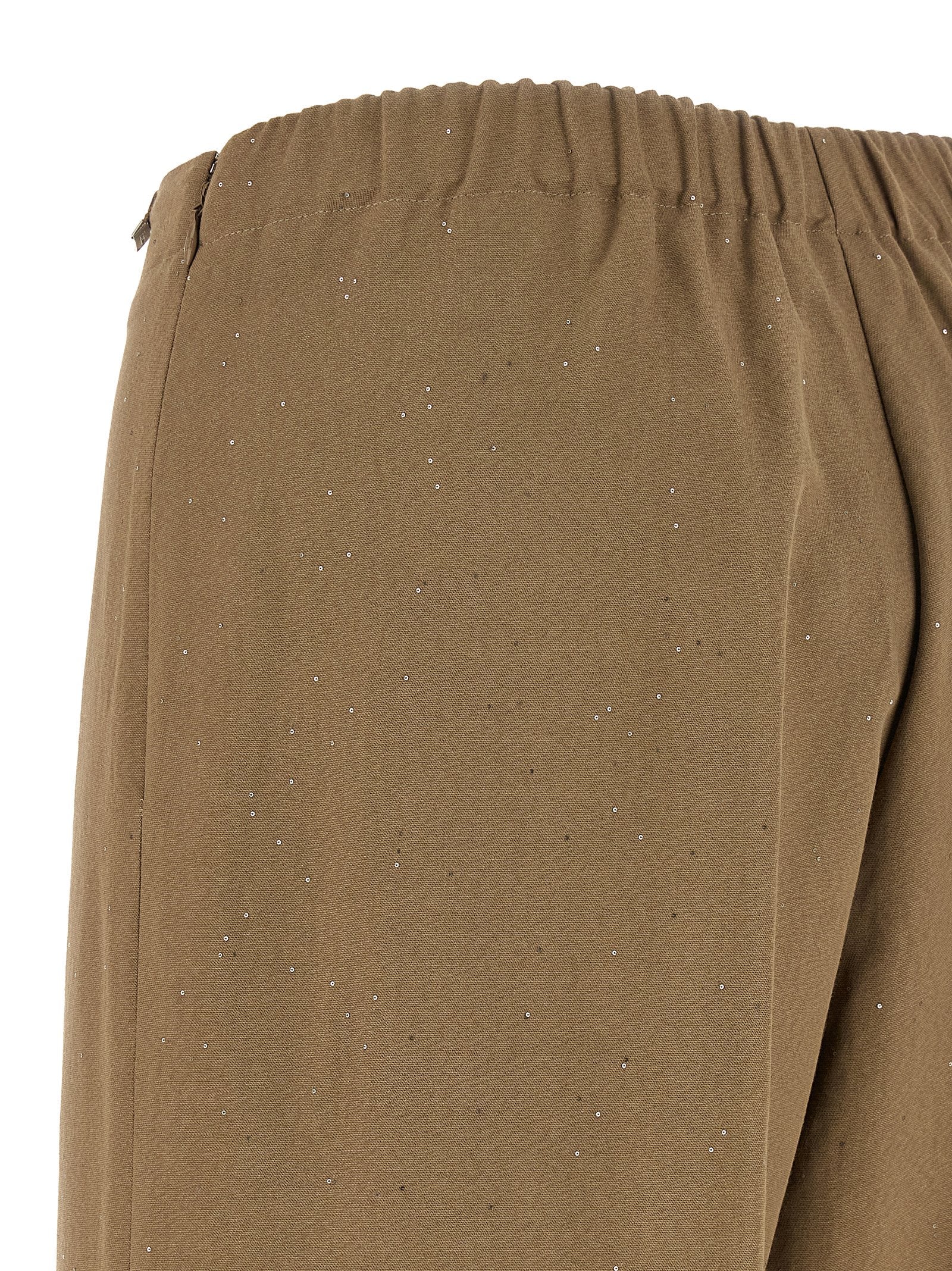 Herno Braune Viskose-Freizeithose