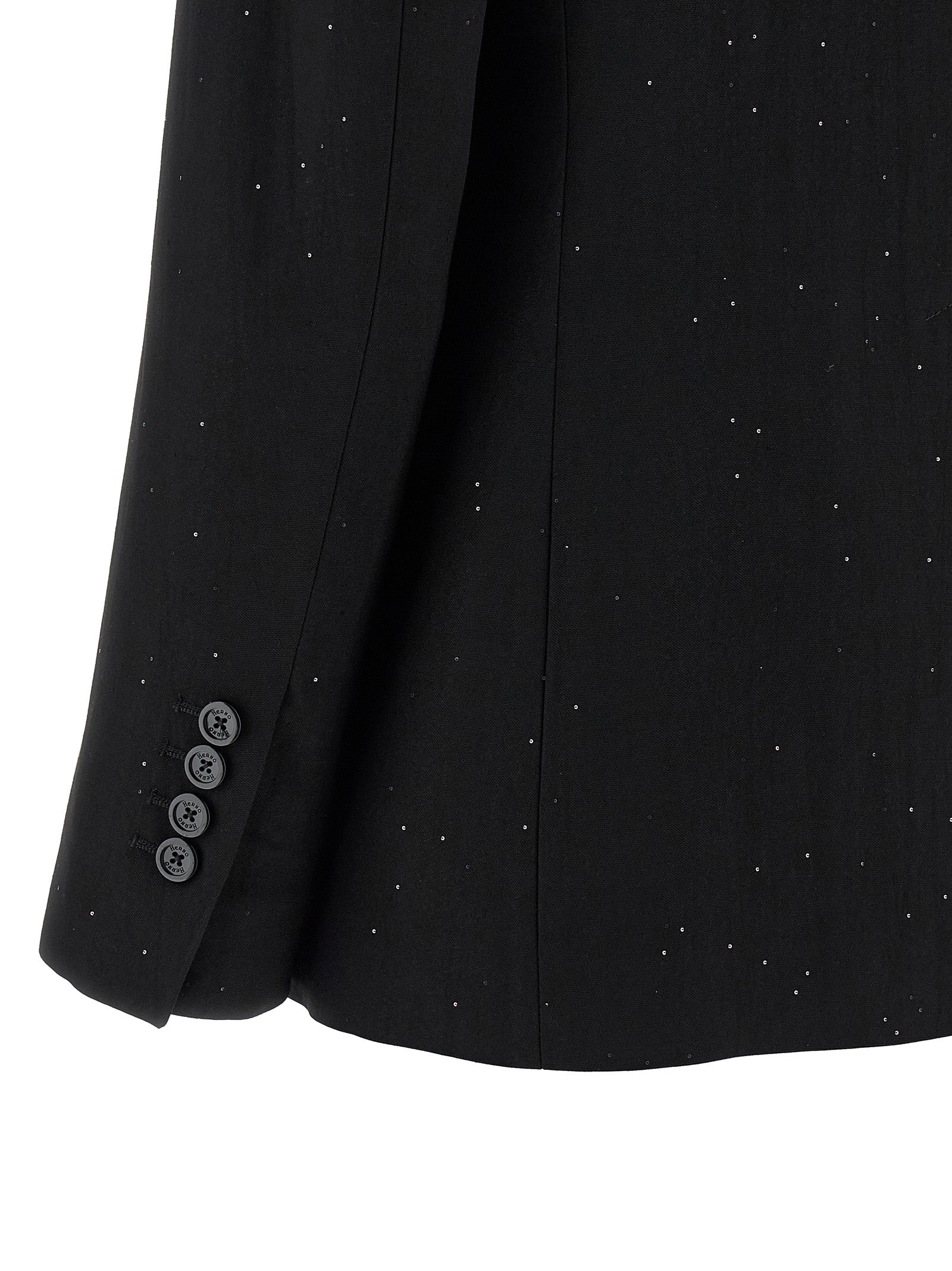 Herno Schwarzer Blazer aus Viskose