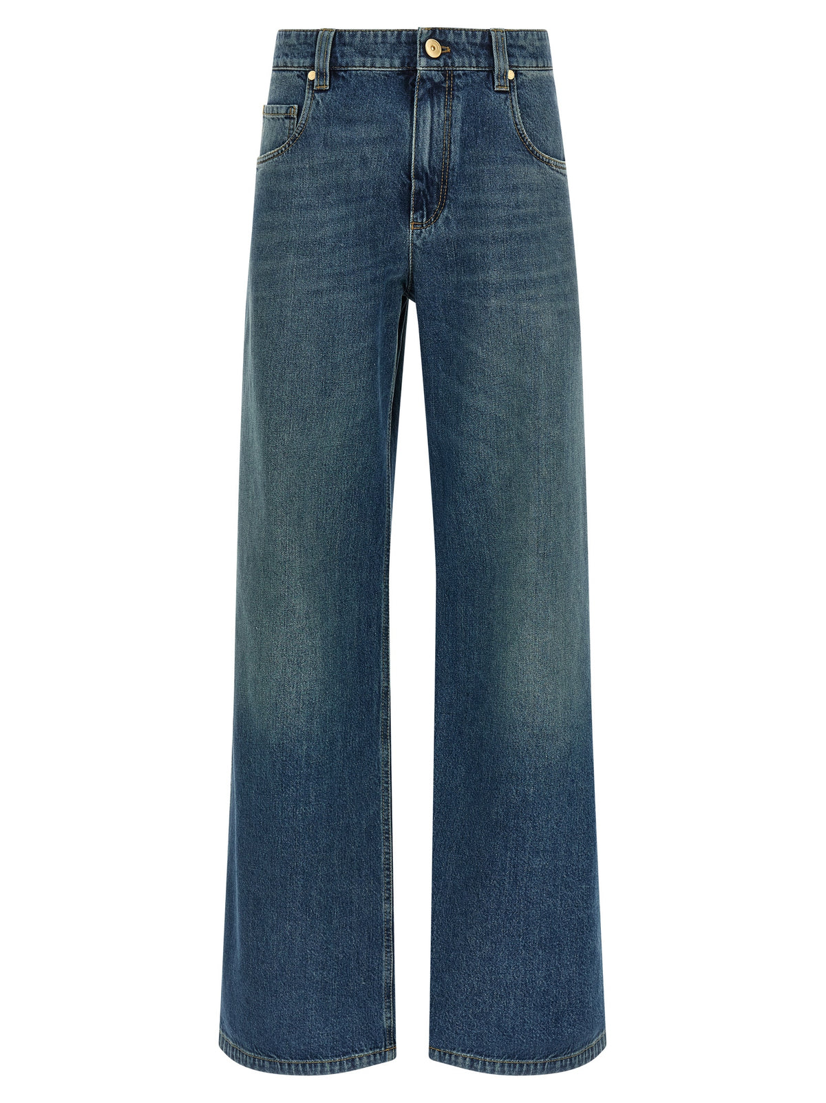 Brunello Cucinelli Blaue Baumwolljeans Denim