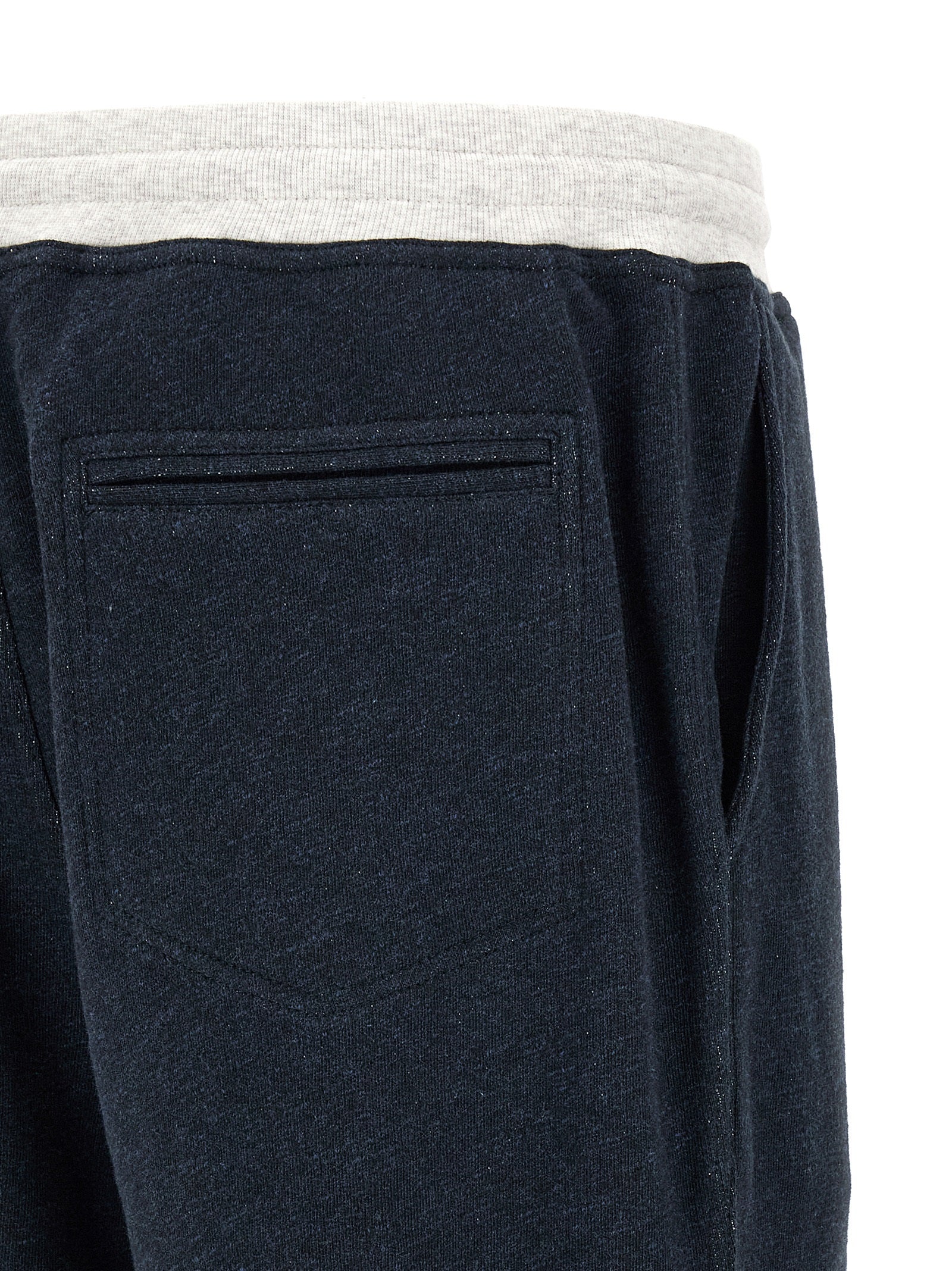 Brunello Cucinelli Blaue Baumwoll-Jogginghose (Trainingshose)