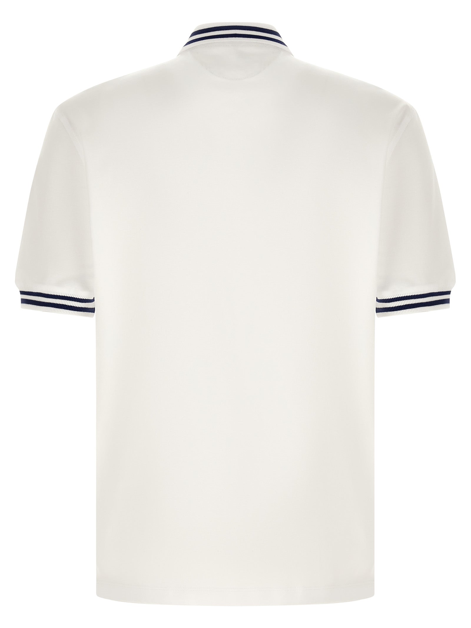 Brunello Cucinelli Weißes Poloshirt aus Baumwolle