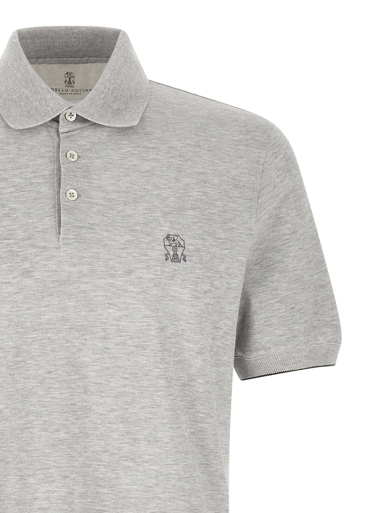 Brunello Cucinelli Graues Baumwoll-Sweatshirt