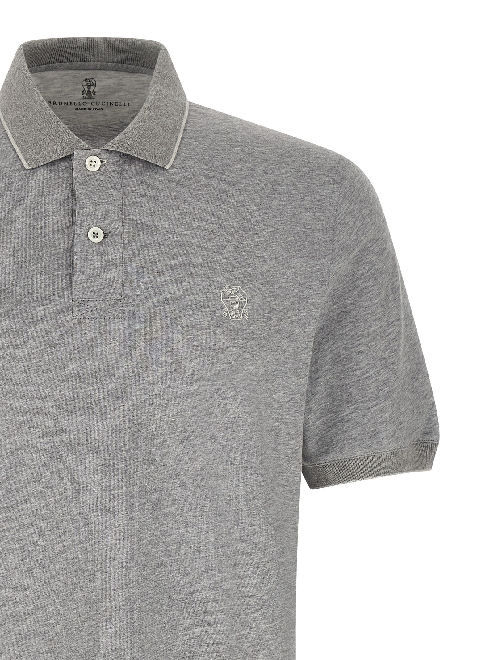 Brunello Cucinelli Graues Baumwoll-Sweatshirt