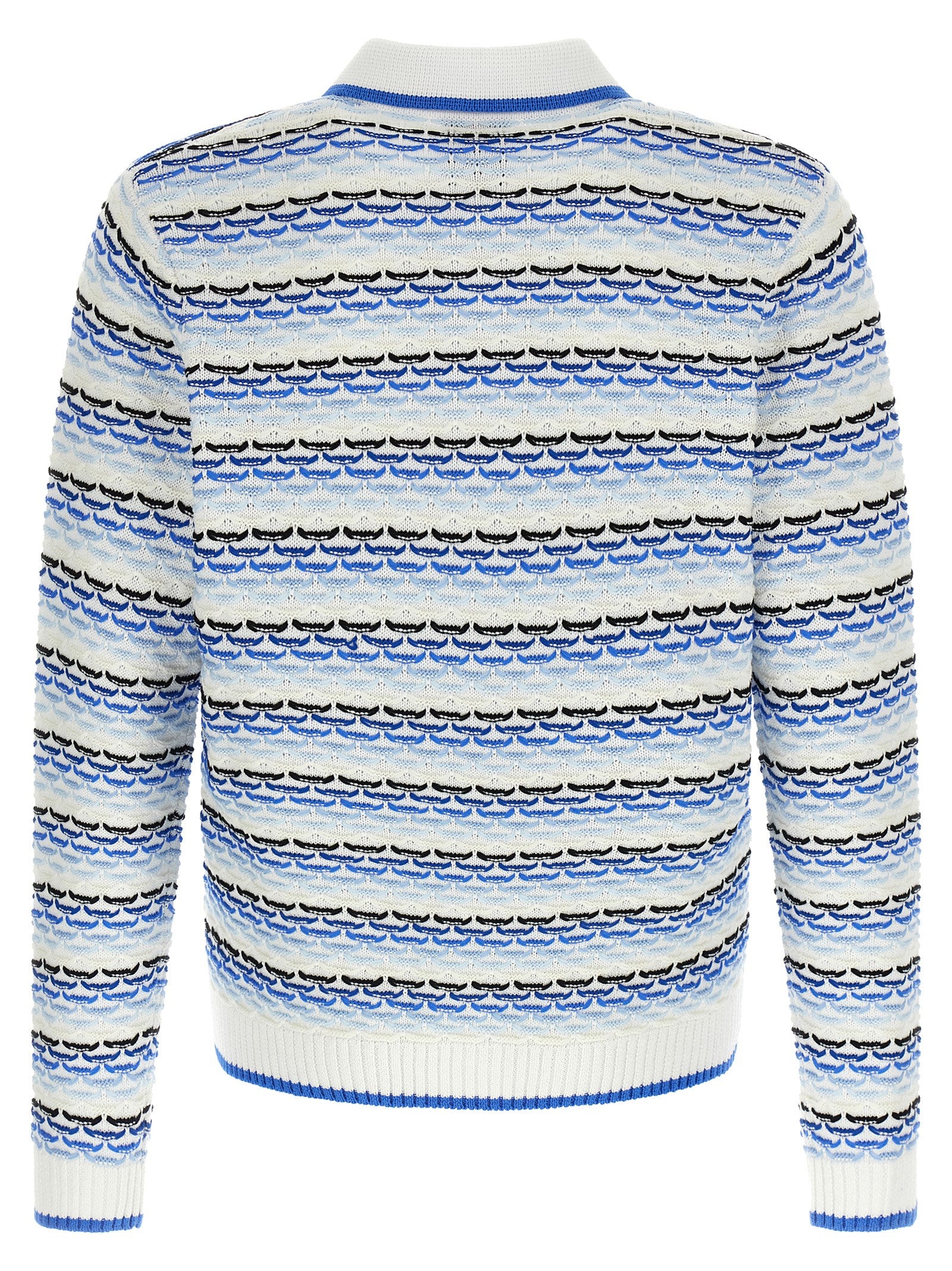 Casablanca Blaues Baumwoll-Polohemd