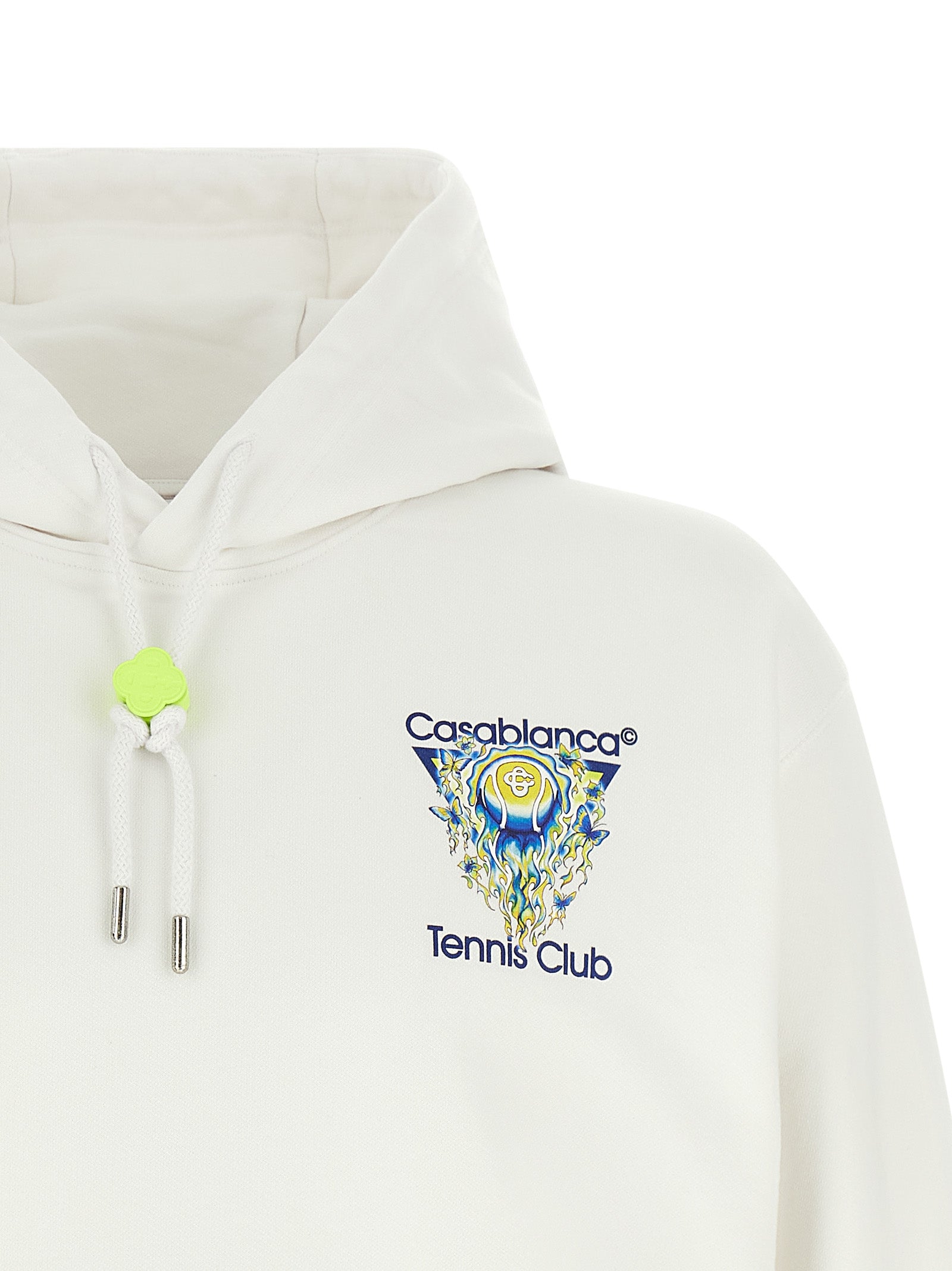 Casablanca Weißer Pullover aus Bio-Baumwolle