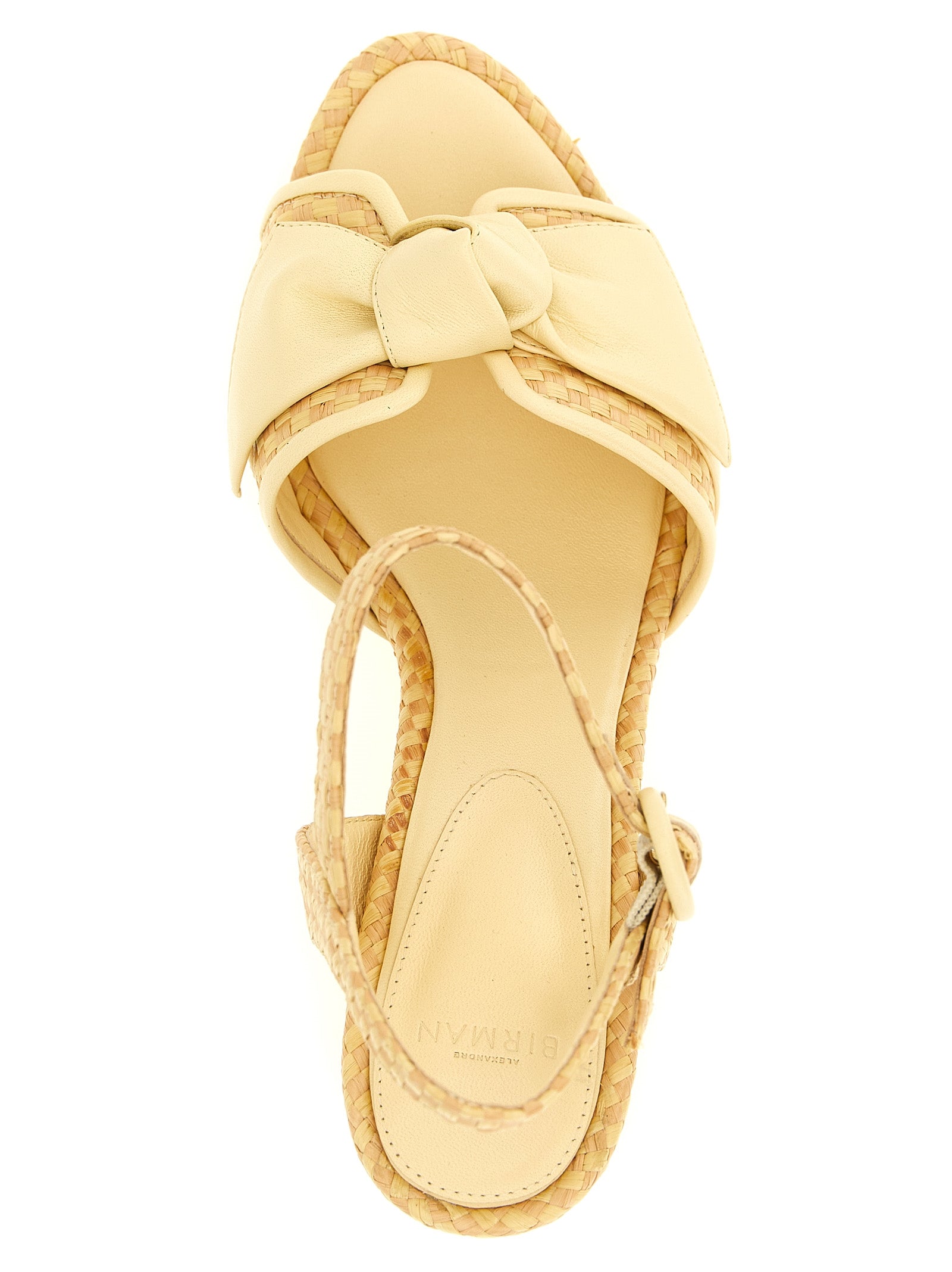 Alexandre Birman Zweifarbige Plateau-Sandalen aus Rindsleder
