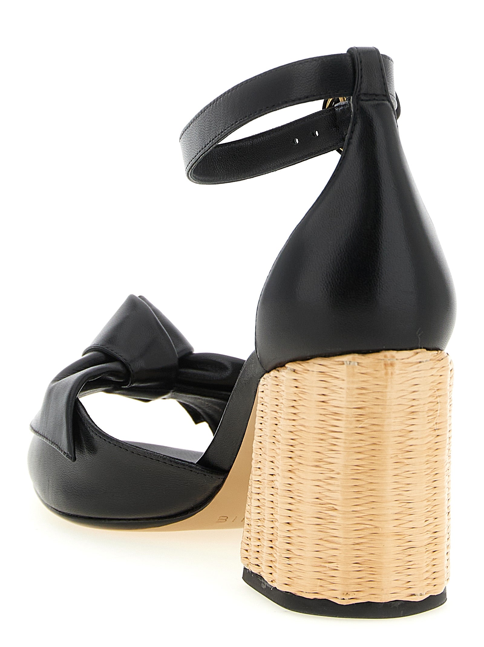 Alexandre Birman Schwarze Rindsleder-Stiletto-Sandalen