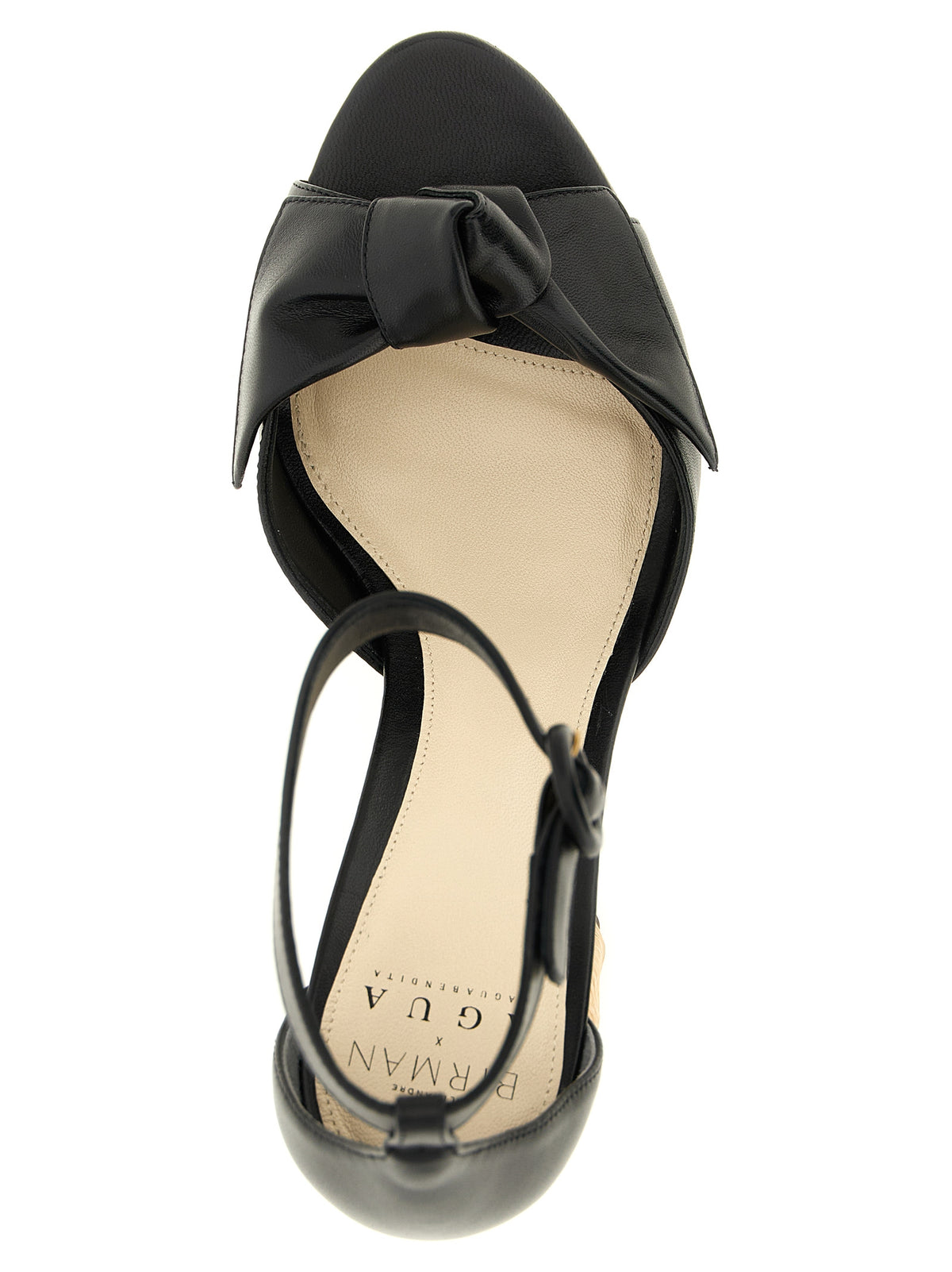 Alexandre Birman Schwarze Rindsleder-Stiletto-Sandalen