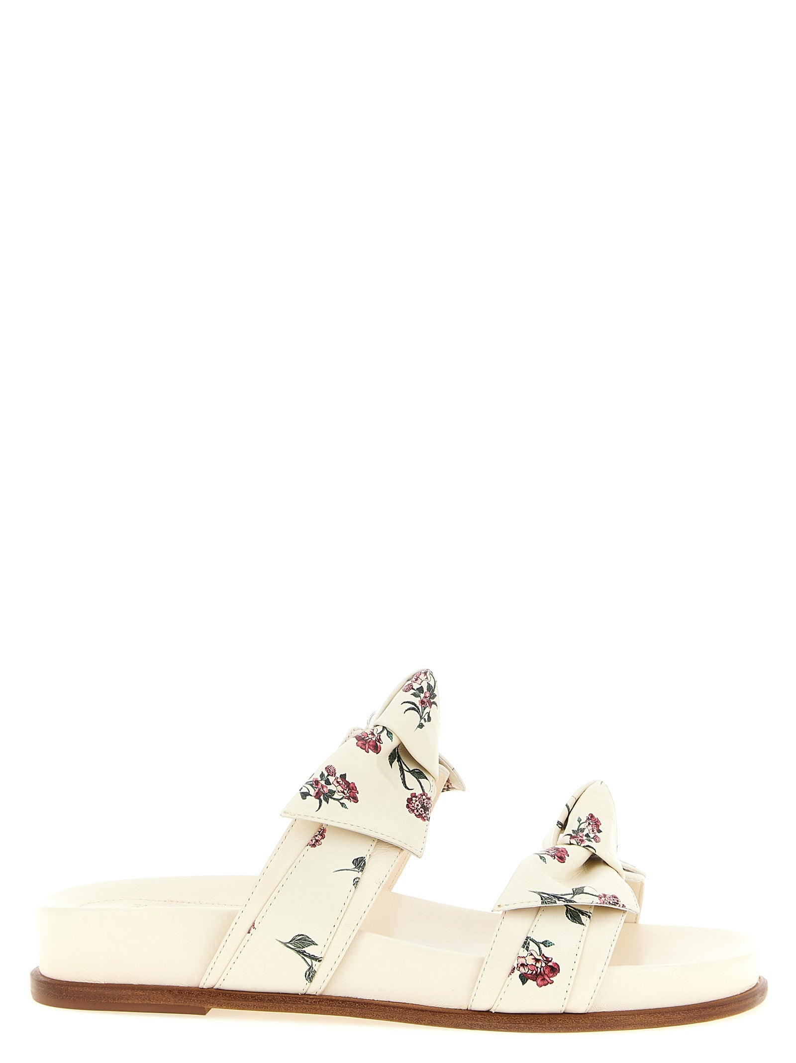 Alexandre Birman Weiße Cowhide-Slipper