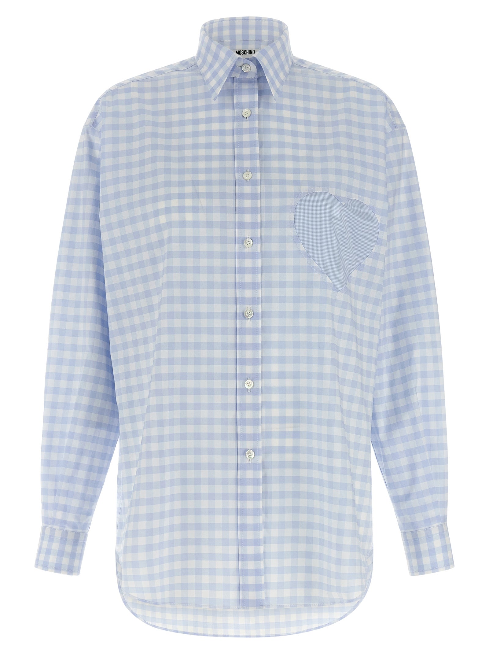 Moschino Blaue Baumwollbluse