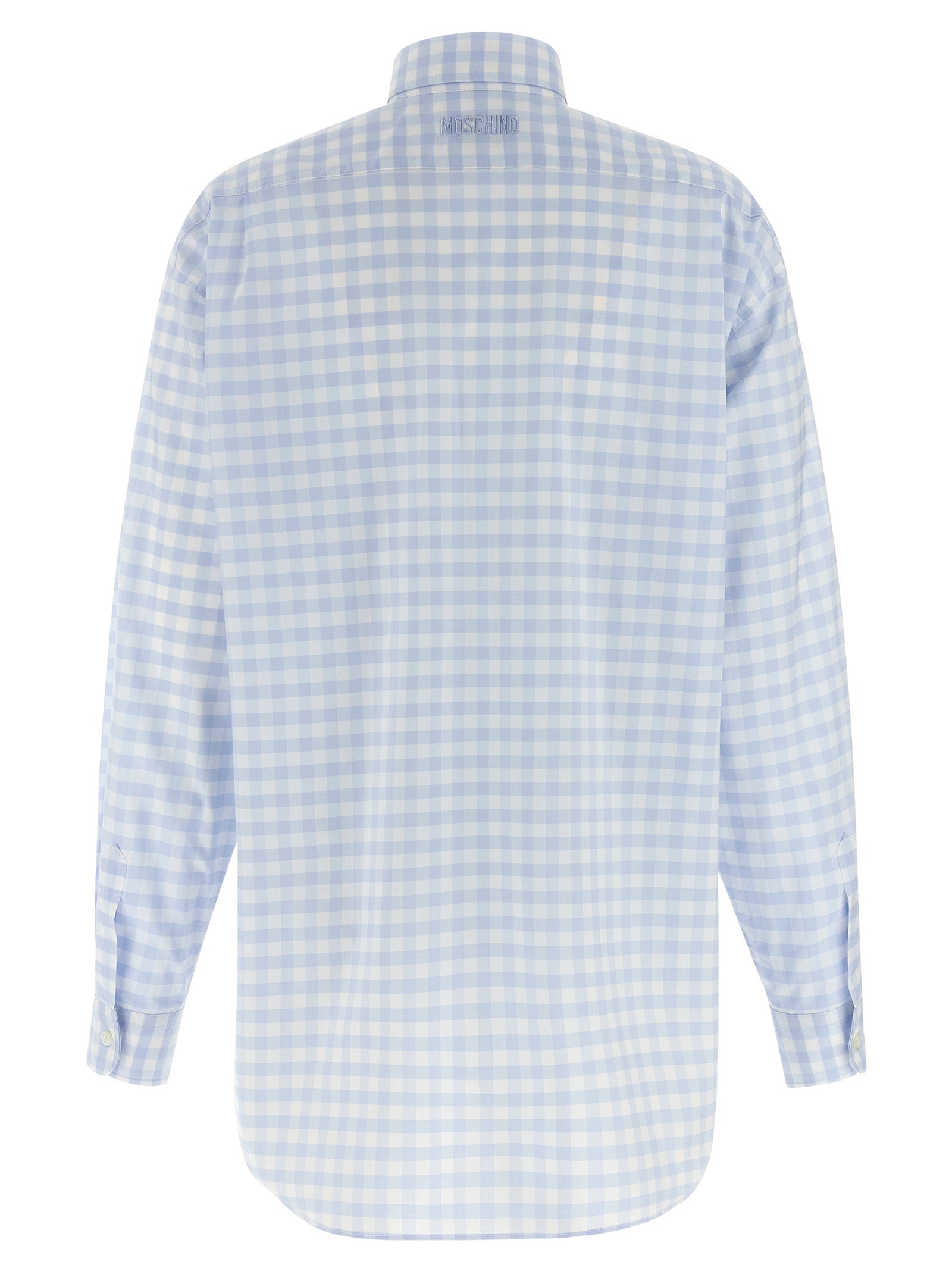 Moschino Blaue Baumwollbluse