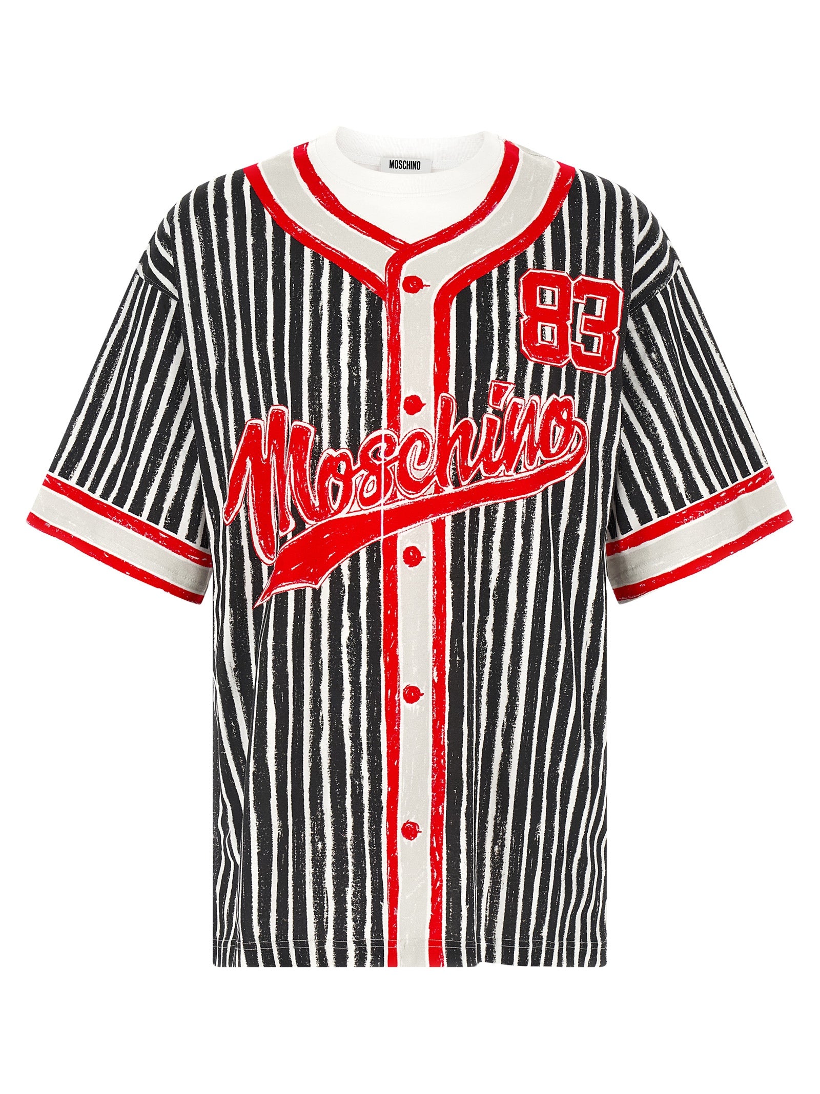 Moschino Mehrfarbiges Polohemd aus Baumwolle